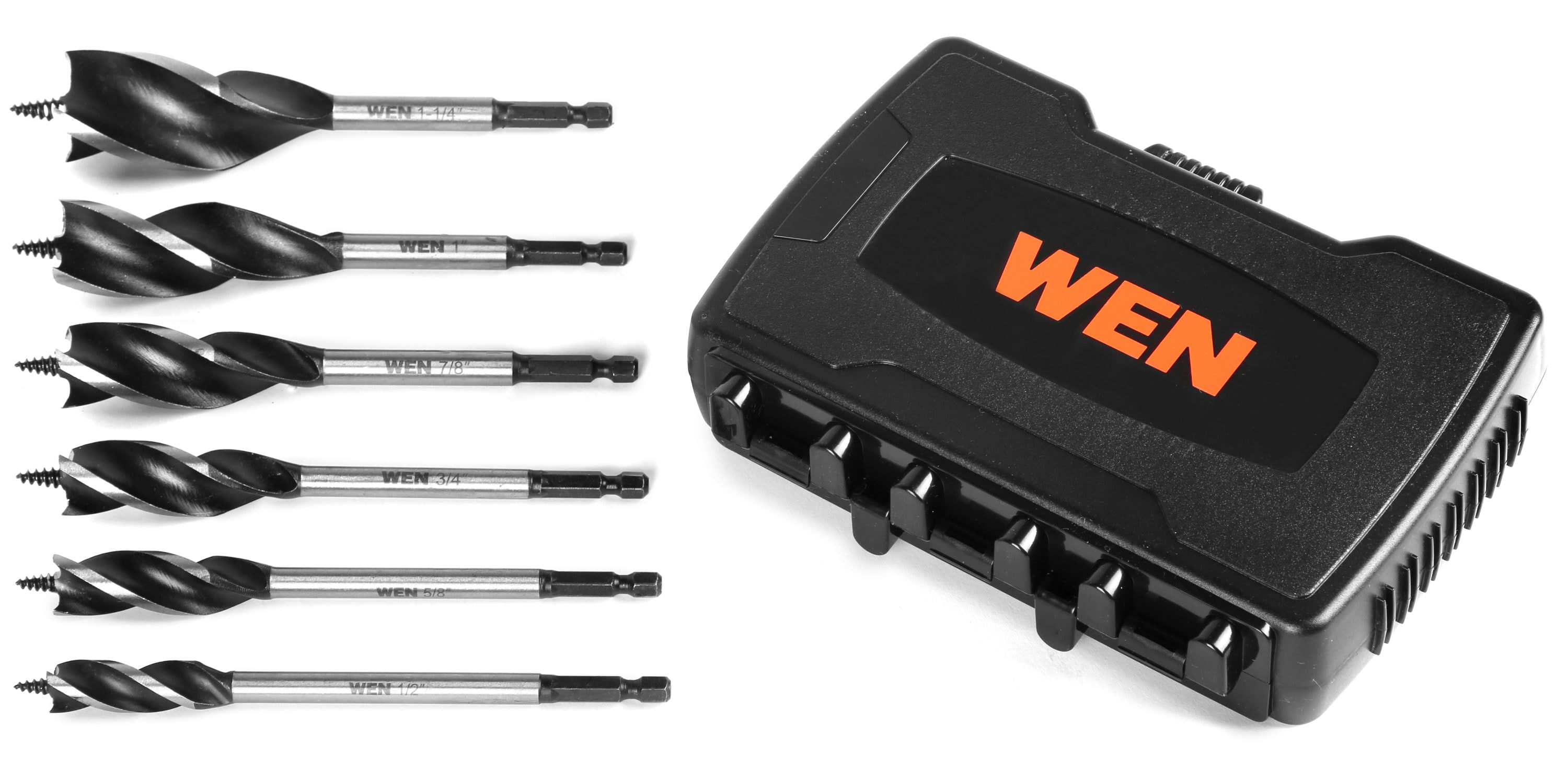 Set de barrena WEN de 6 piezas x 6 pulgadas para taladrar madera - DB613A