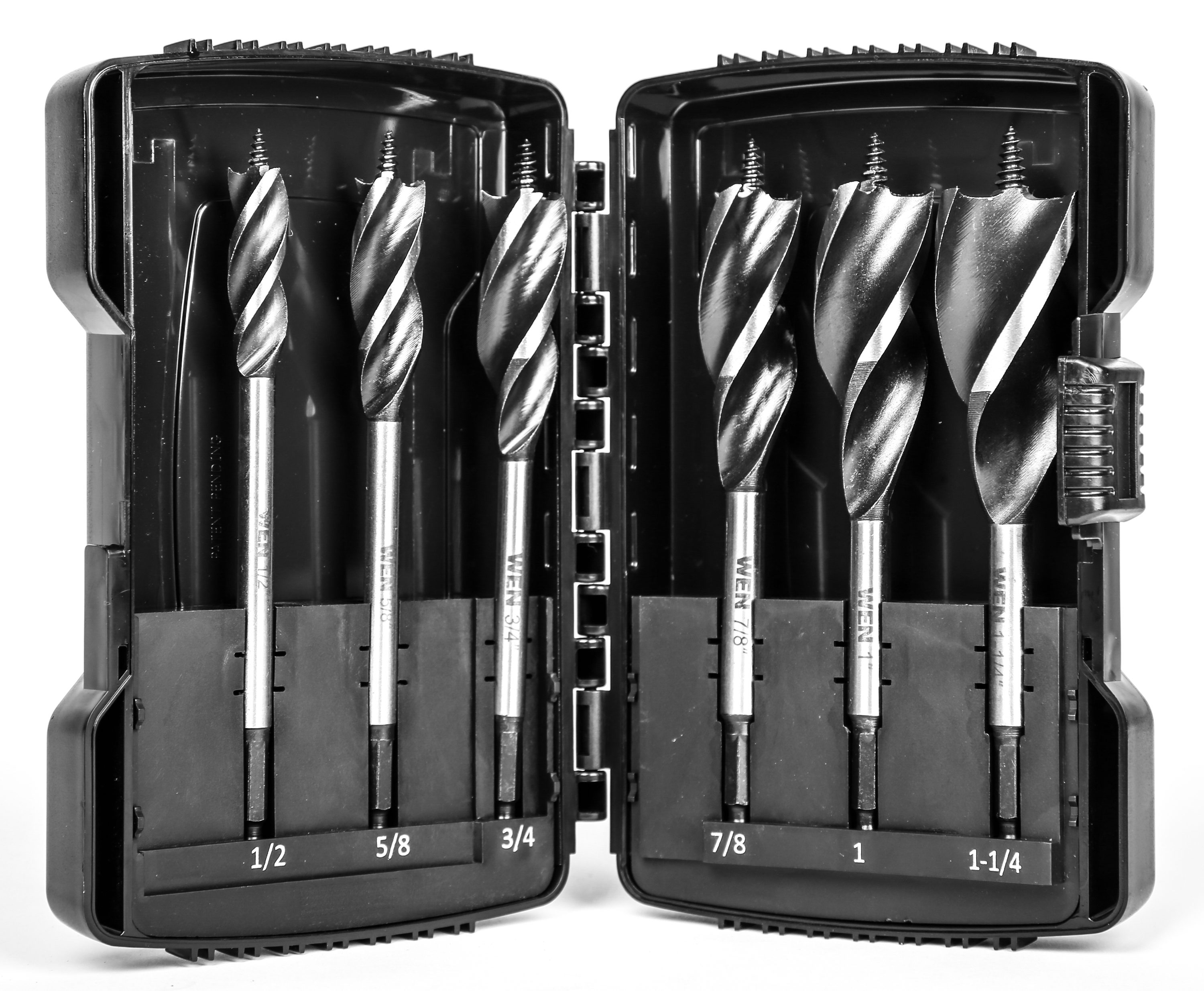 Set de barrena WEN de 6 piezas x 6 pulgadas para taladrar madera - DB613A