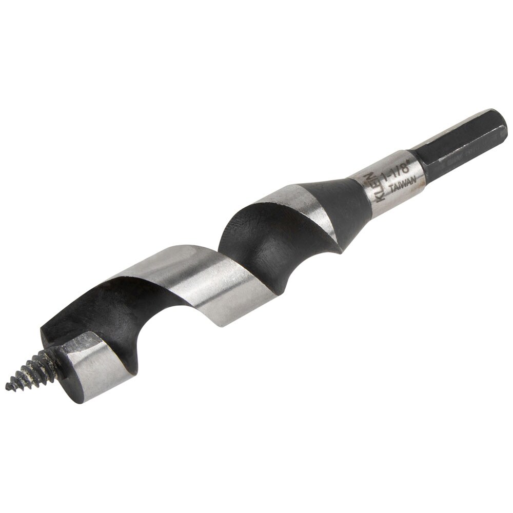 Broca de barco de acero Klein Tools, punta de tornillo, 1-1/8 x 4 pulgadas 53408