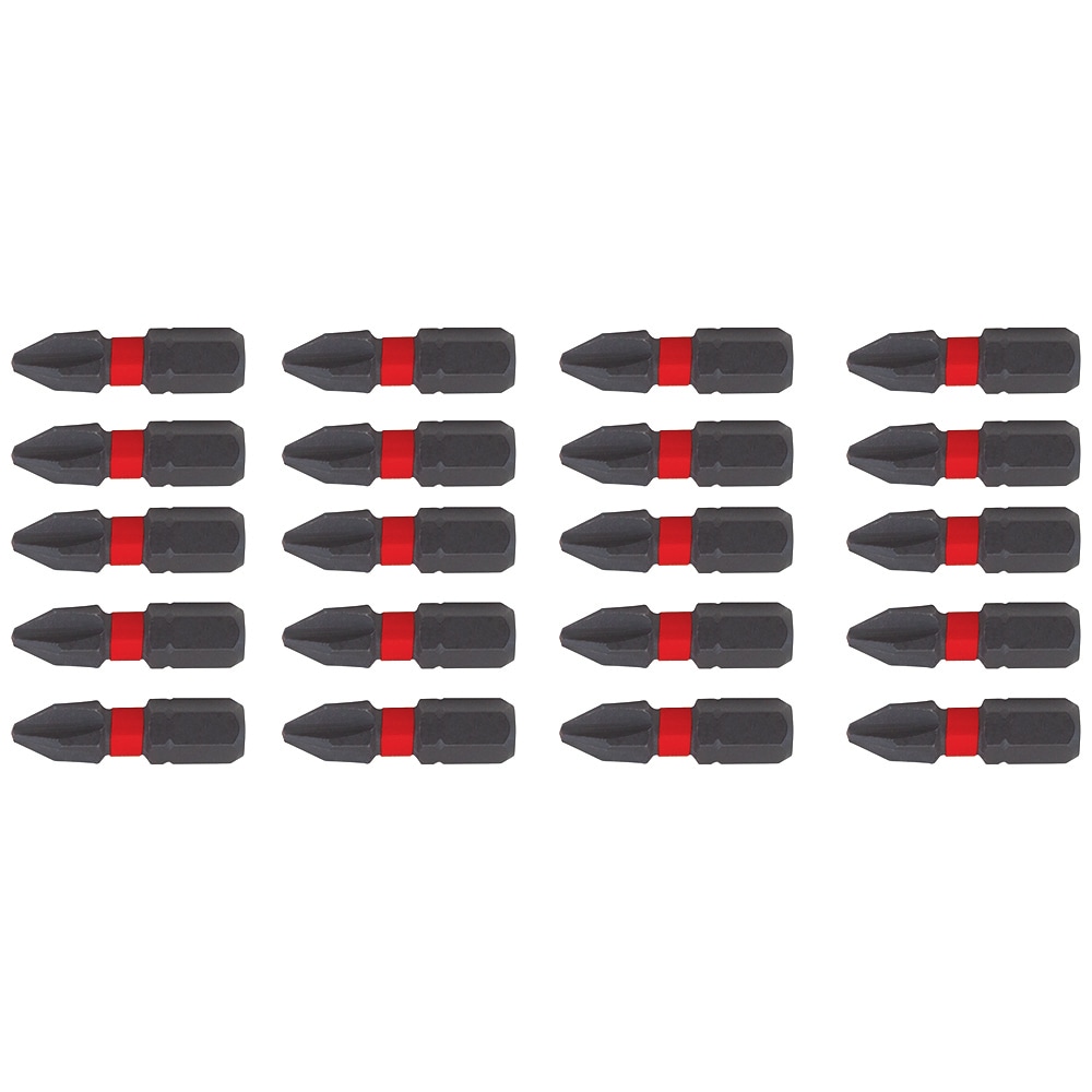 Punta para atornillador de impacto Phillips de 1/4 pulgadas x 1 pulgada CRAFTSMAN, 20 piezas individuales