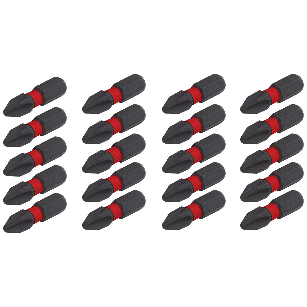 Punta para atornillador de impacto Phillips de 1/4 pulgadas x 1 pulgada CRAFTSMAN, 20 piezas individuales