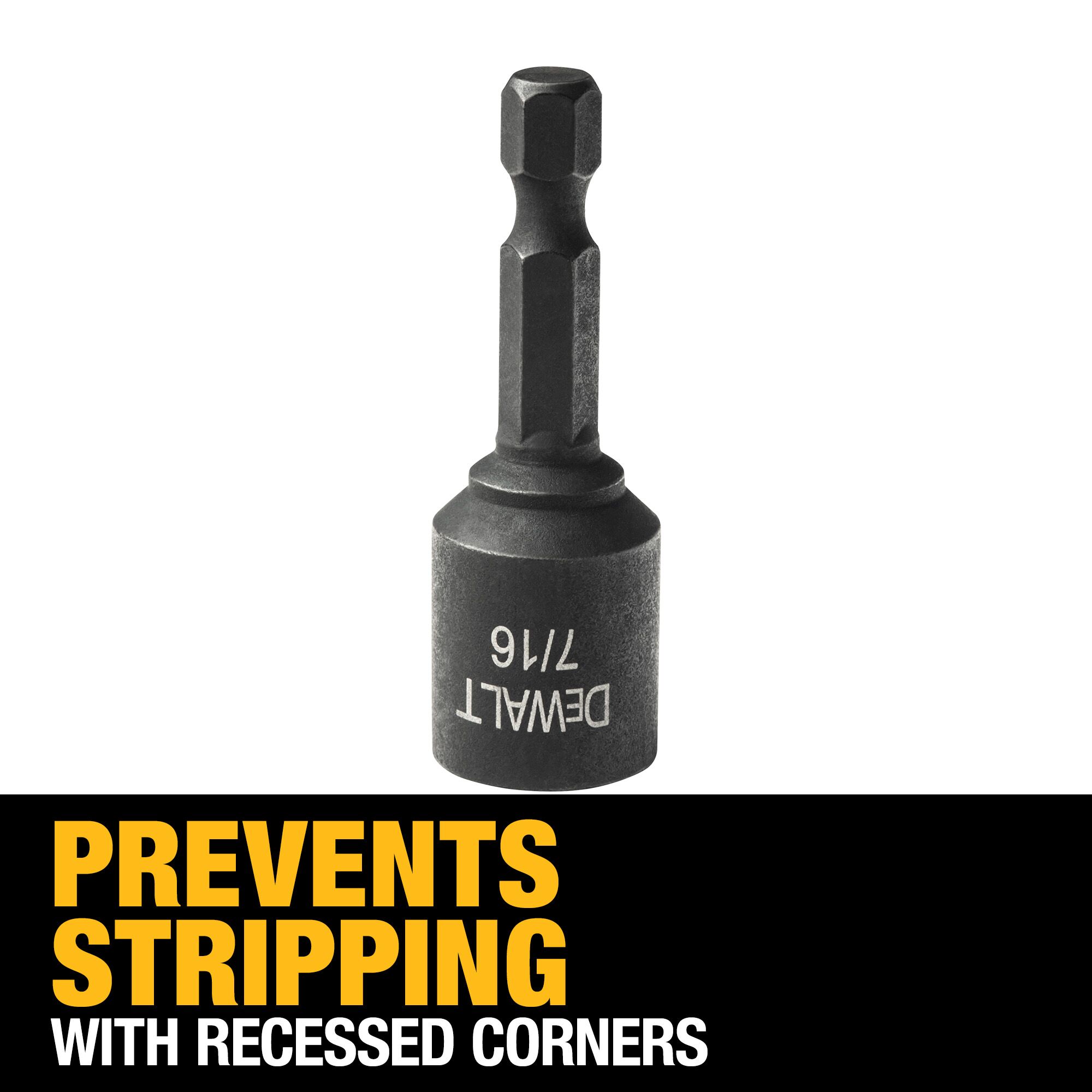 Broca de impacto individual FlexTorq DEWALT de 7/16 pulgadas x 2 pulgadas DW2227IR Nutsetter