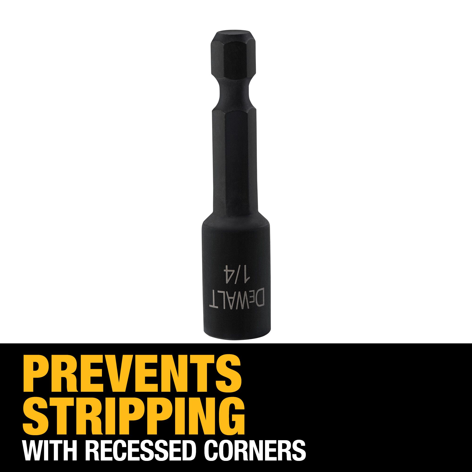 Punta para Atornillador de Impacto DEWALT FlexTorq de 1/4 pulgadas x 2 pulgadas Individual DW2218IR