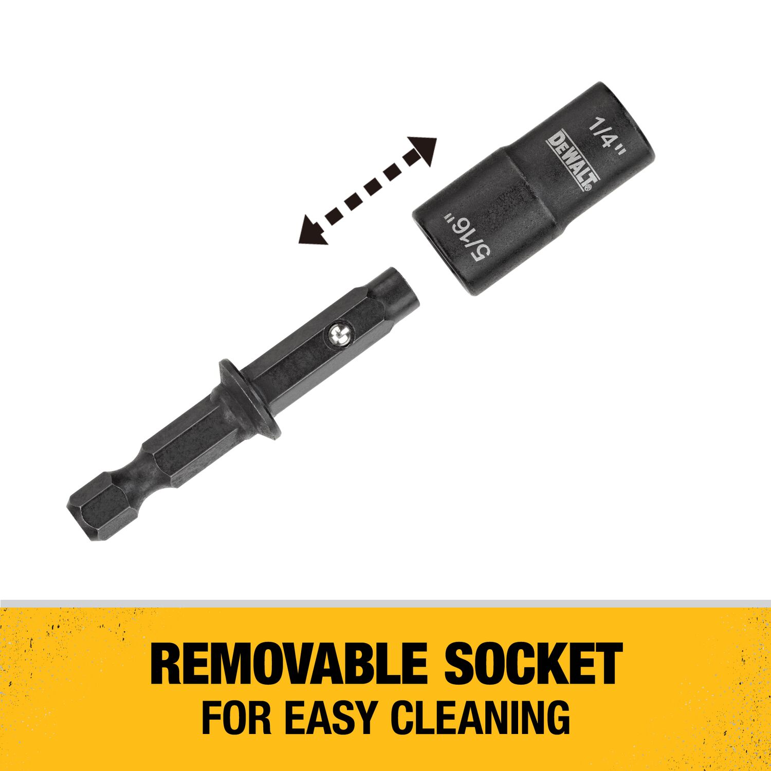 Punta de Destornillador de Impacto DEWALT Impact Ready 1/4 pulg x 2 pulg Individual 2-Piezas DWADEND14516