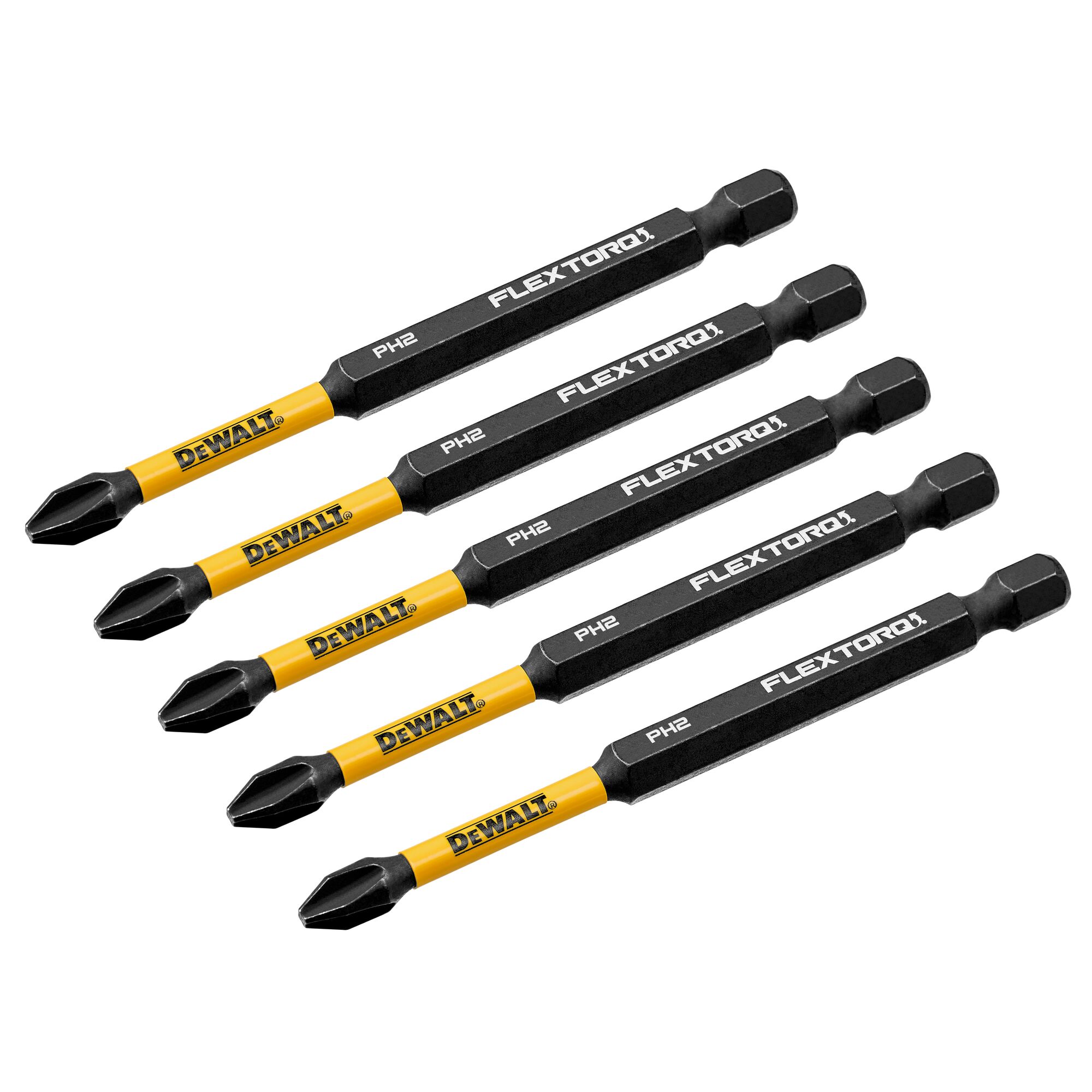 Punta para Impacto Phillips DEWALT 1/4 pulg. x 3-1/2 pulg. Individual, Paquete de 5 piezas