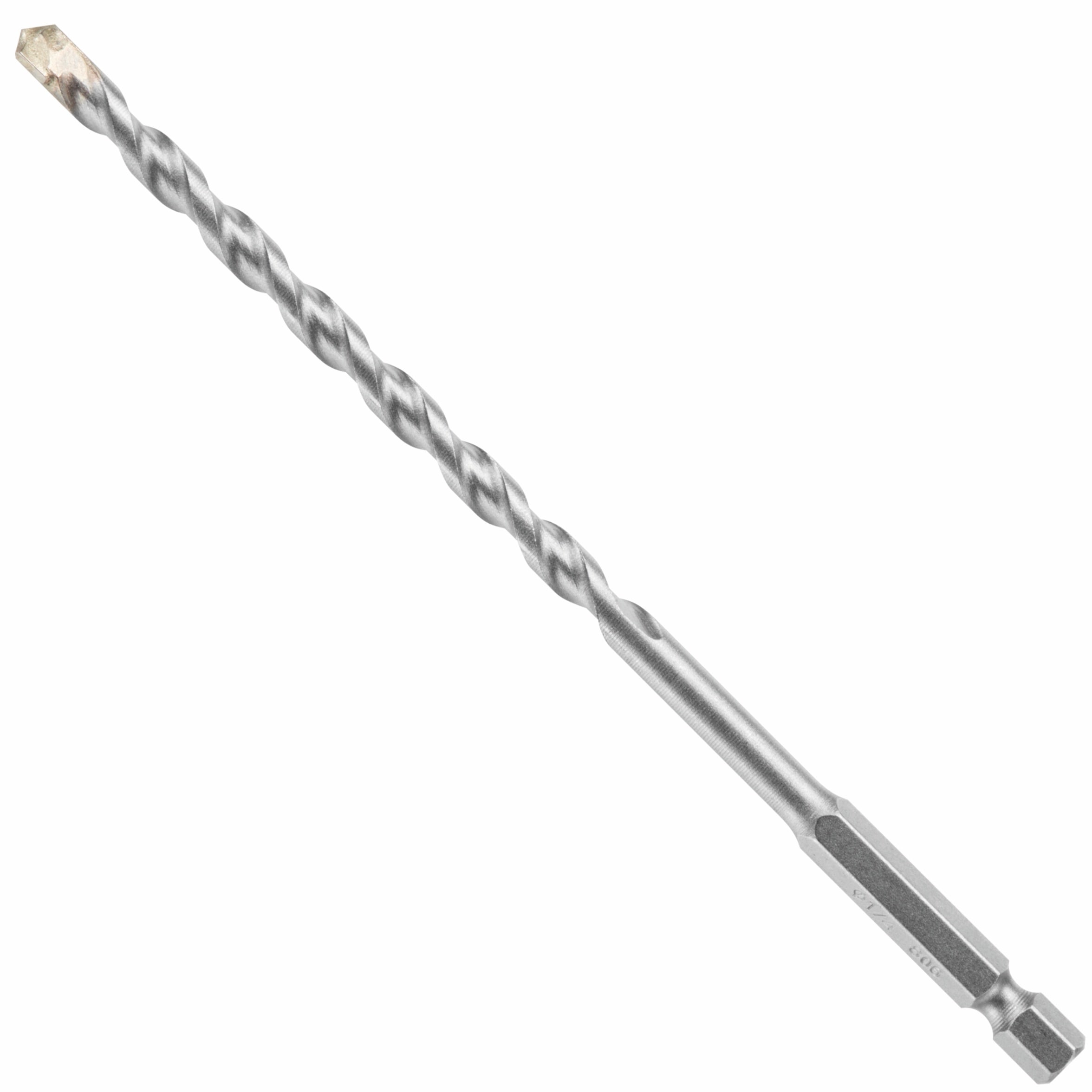 Broca de acero de alta velocidad de 1/4 pulgadas x 6 pulgadas Bosch Impact Tough para taladro percutor LBHX004
