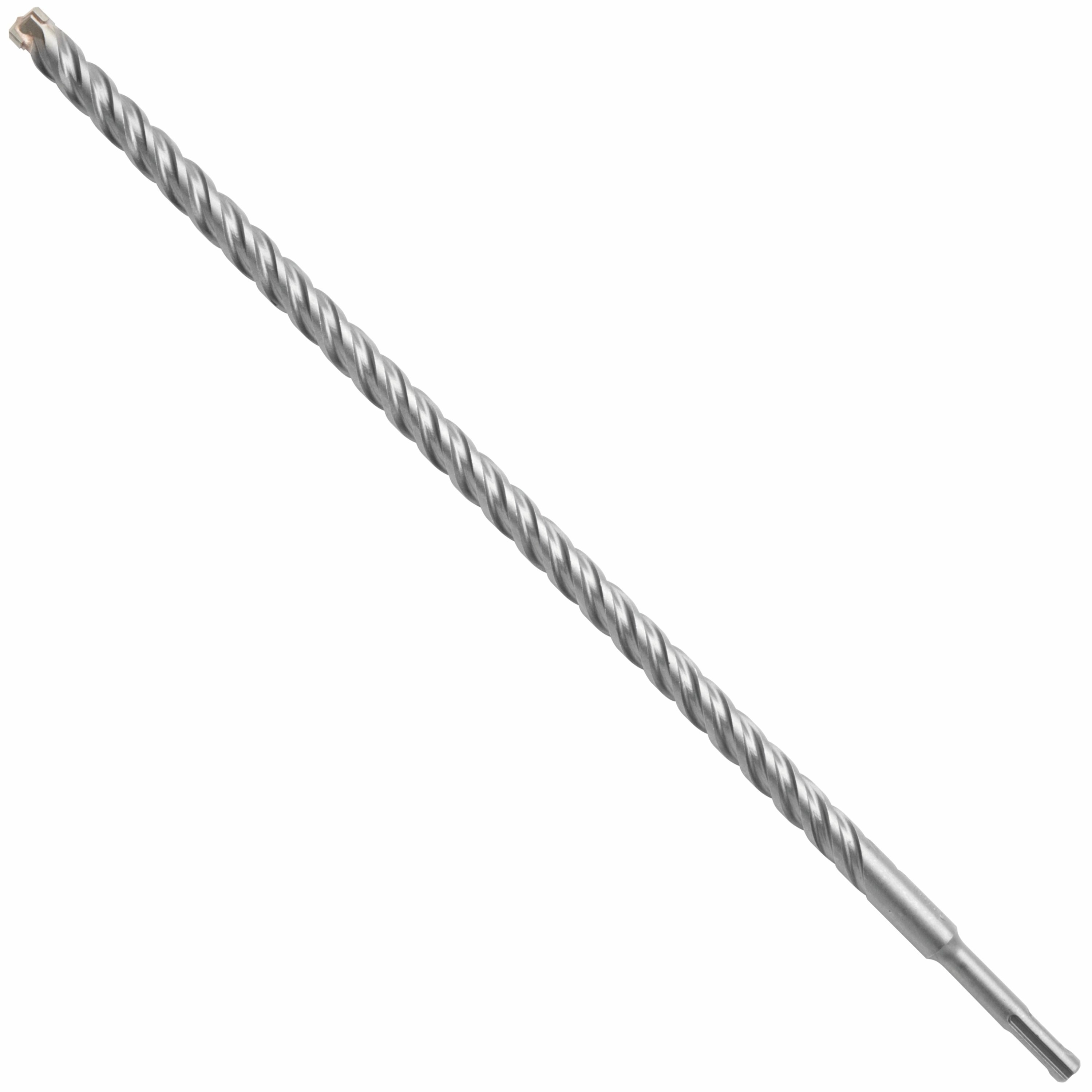 Broca de albañilería de acero aleado Bosch Bulldog Tough de 5/8 pulgadas x 18 pulgadas para taladro SDS-plus HC4C2107 de 4 cortadores.