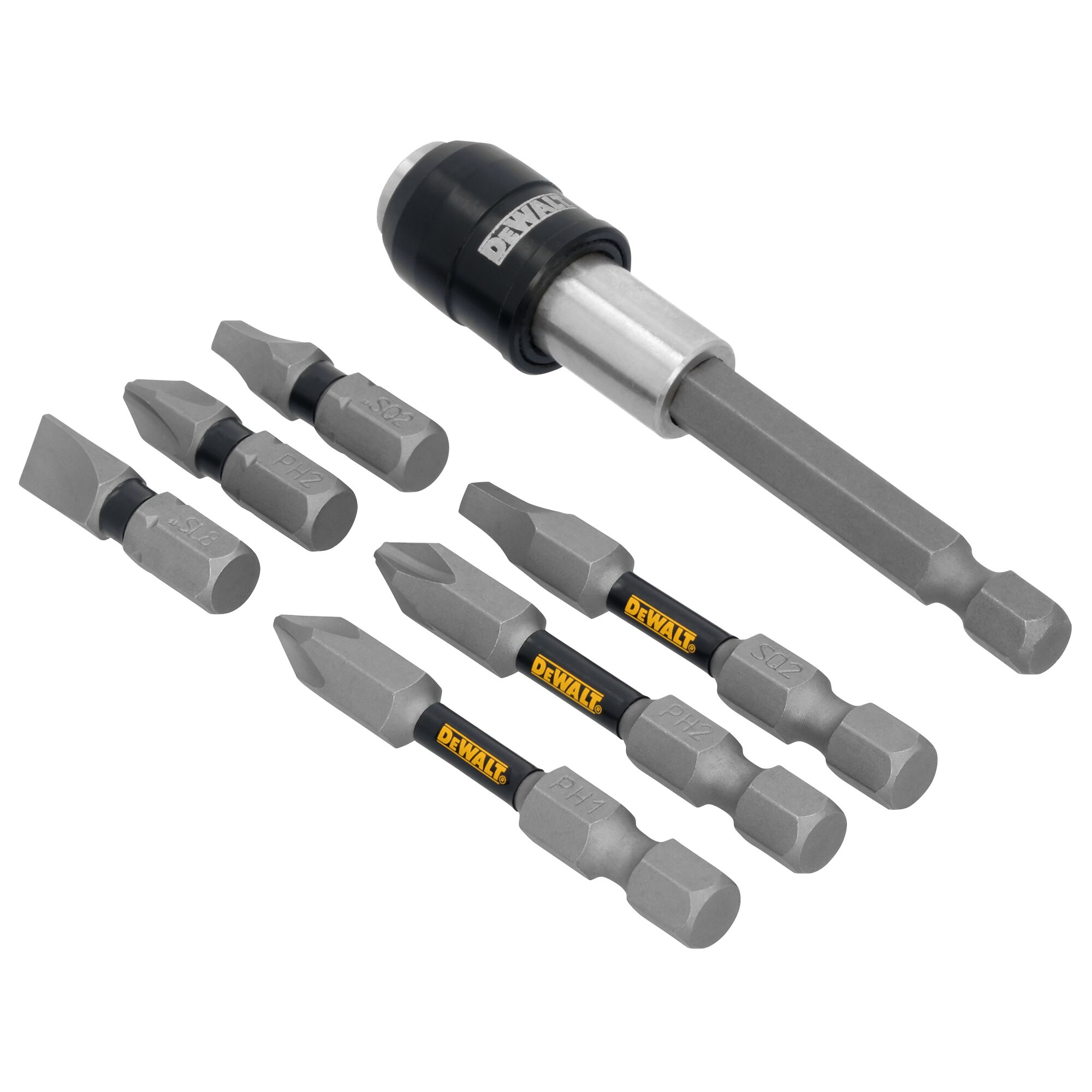 Juego de 7 porta puntas magnéticas DEWALT DWAF3HLDTG7