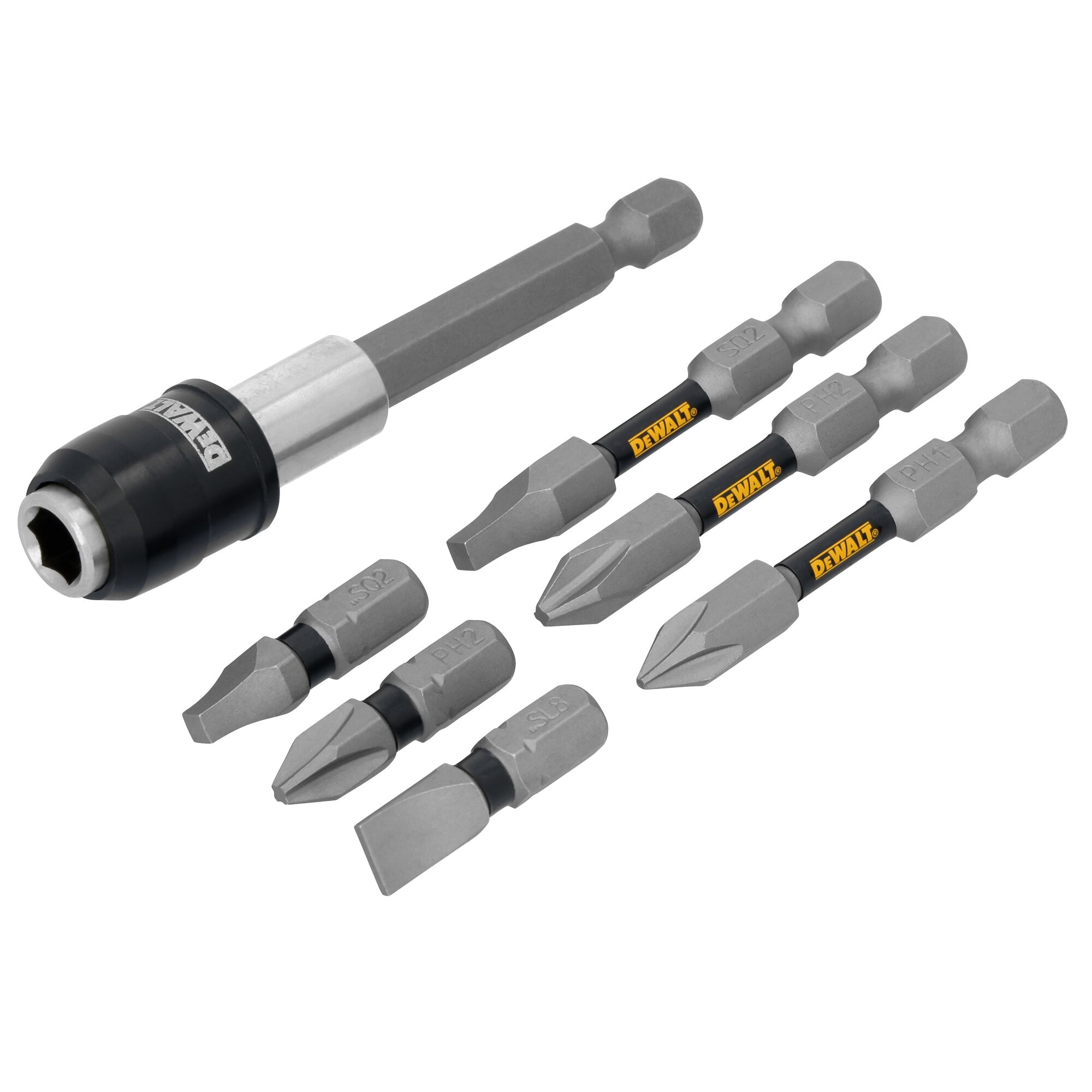 Juego de 7 porta puntas magnéticas DEWALT DWAF3HLDTG7