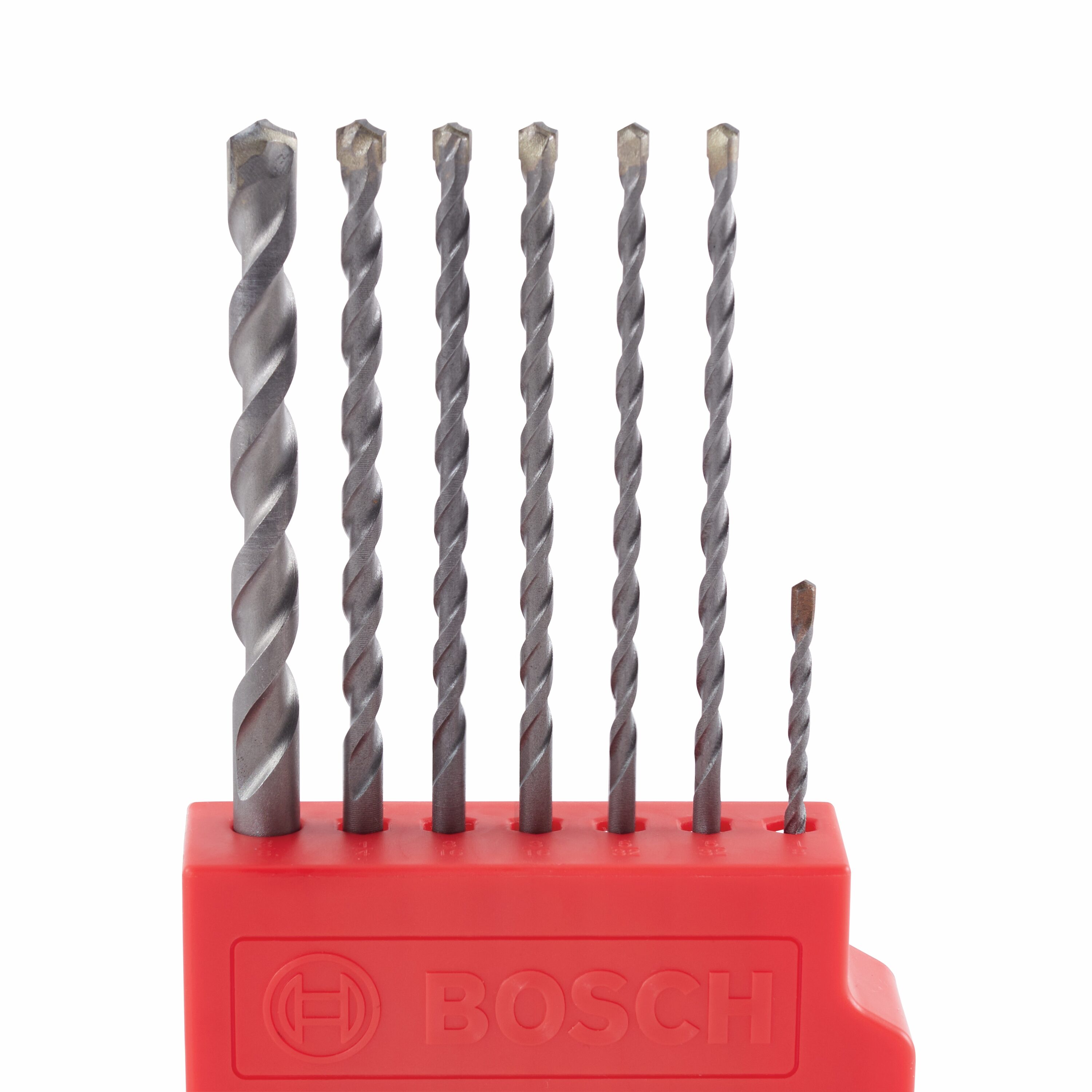 Set de 7 brocas para taladro percutor de acero de alta velocidad Bosch Impact Tough LBHXS7U.