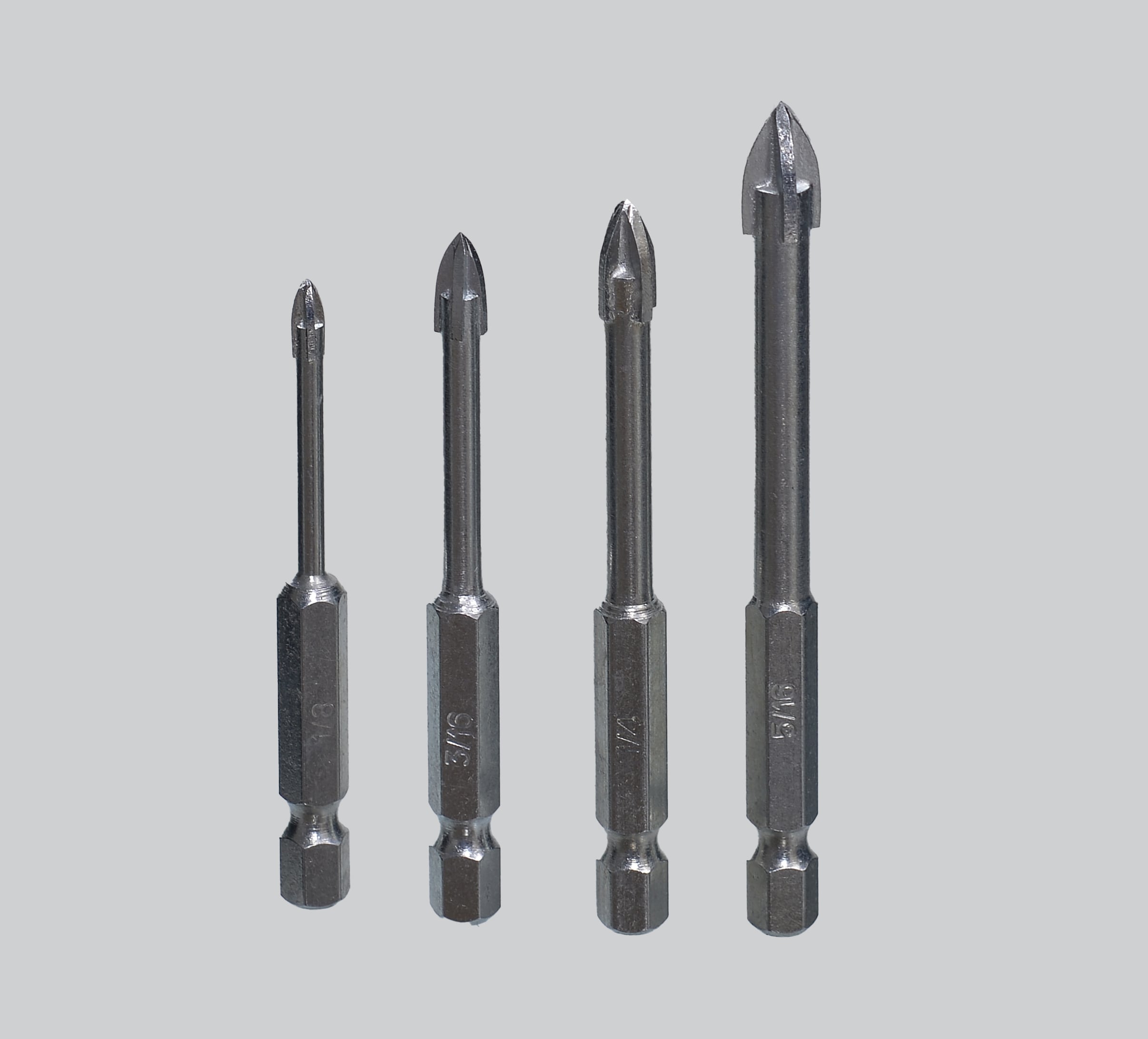 Set de brocas para vidrio y azulejo con punta de carburo y diseño para diestros Kobalt DTC-21104