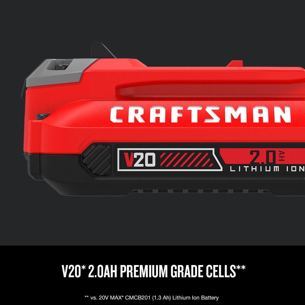 Pila de Iones de Litio de 2-Paquetes (2 Ah) de CRAFTSMAN V20 20-V