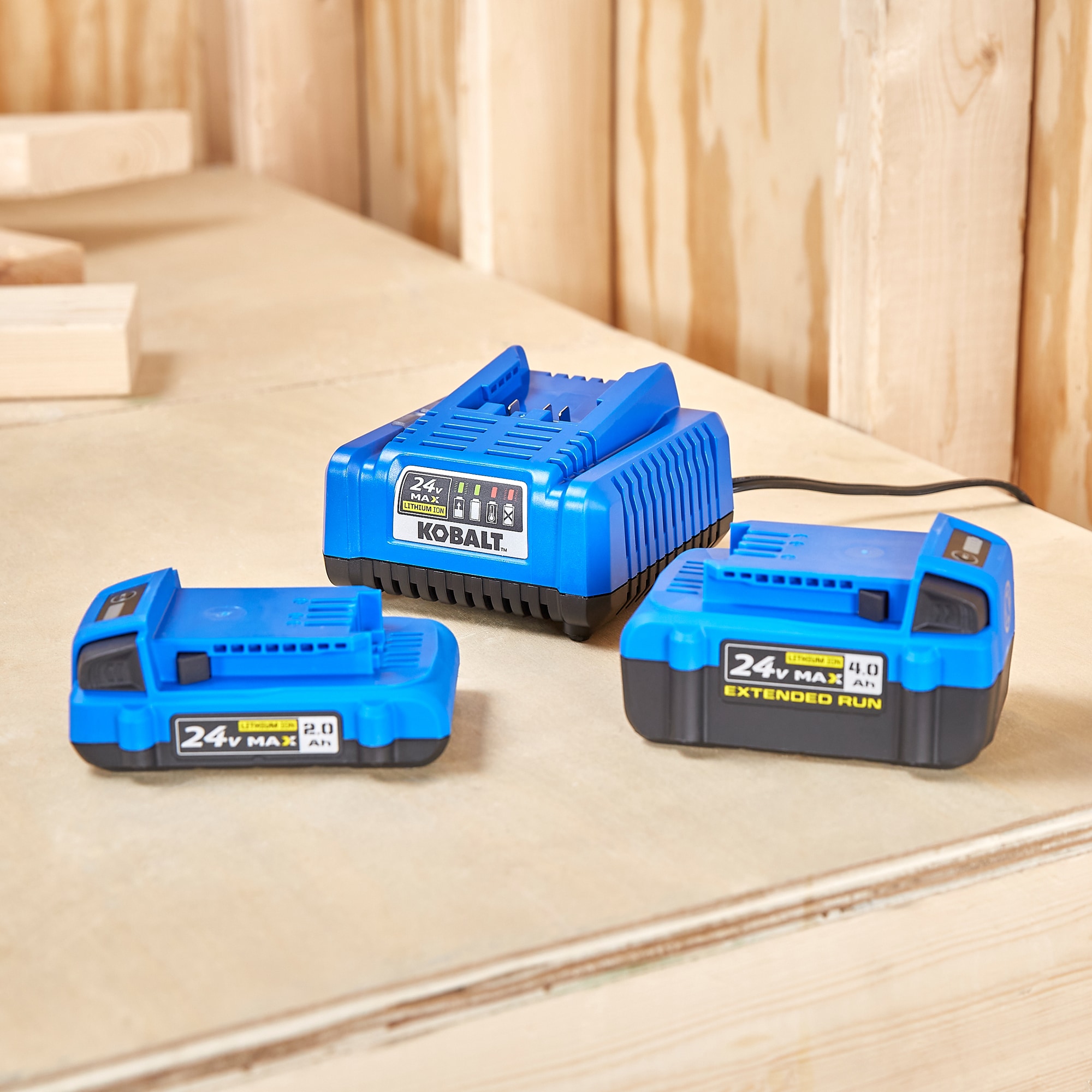 Paquete de baterías de litio Kobalt de 24V (2 Ah y 4 Ah) - Paquete de 2