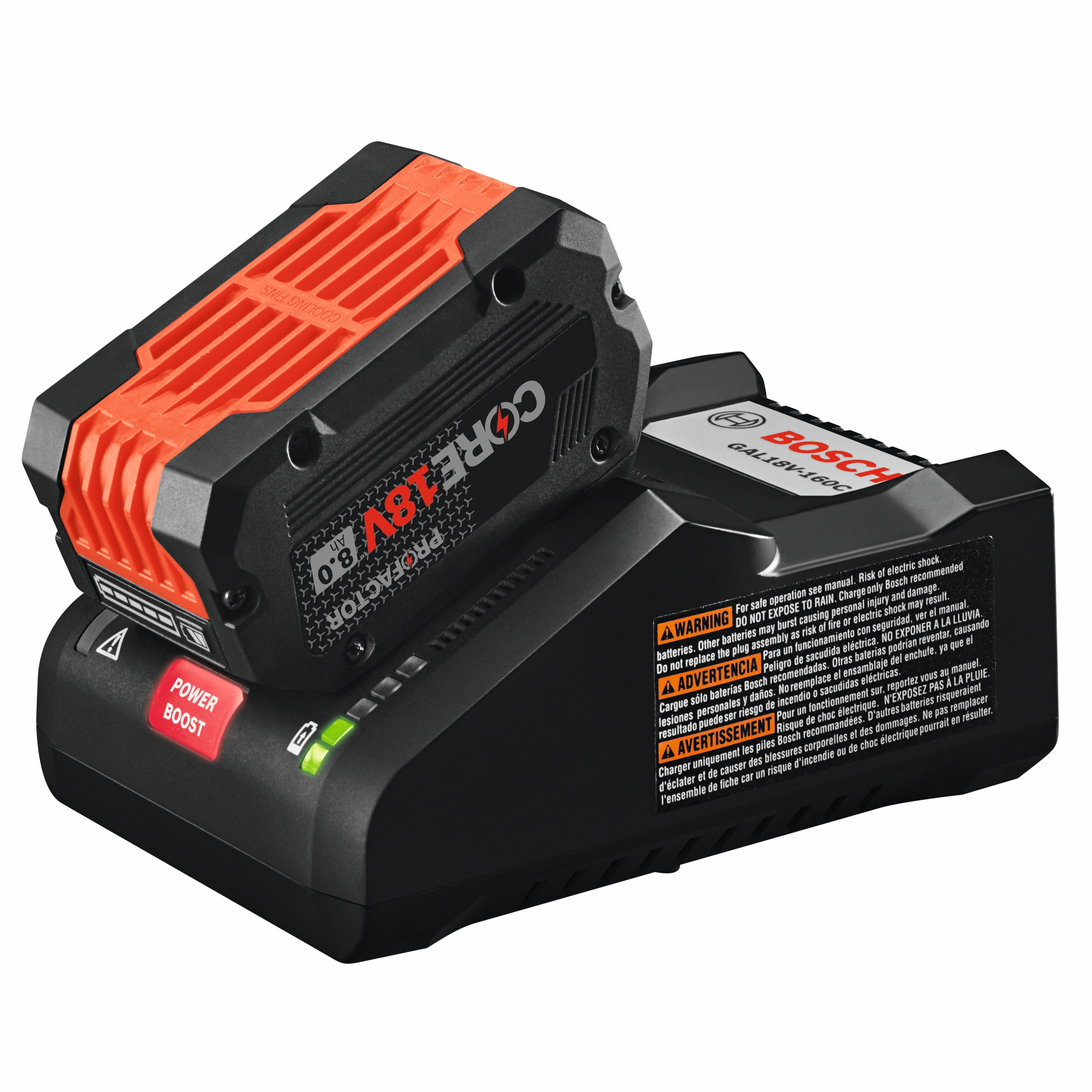 Cargador de batería de iones de litio de 18 V de Bosch GAL18V-160C