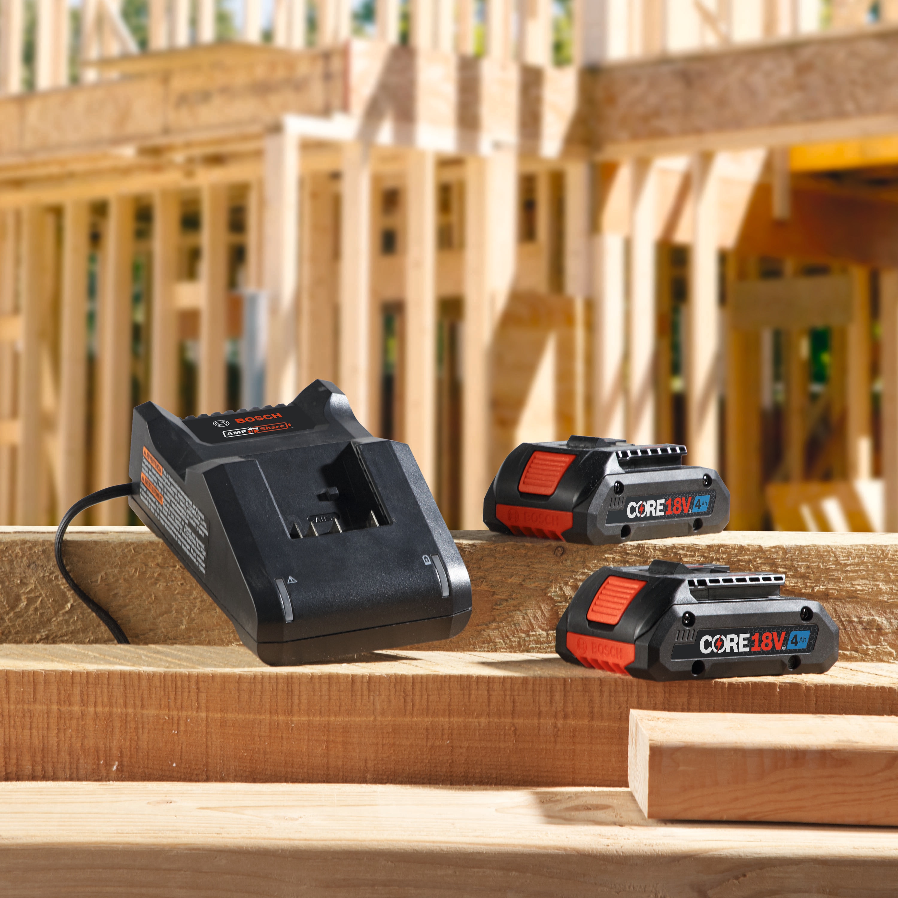 Paquete de baterías de litio Bosch de 18 V (2 unidades, 4 Ah)