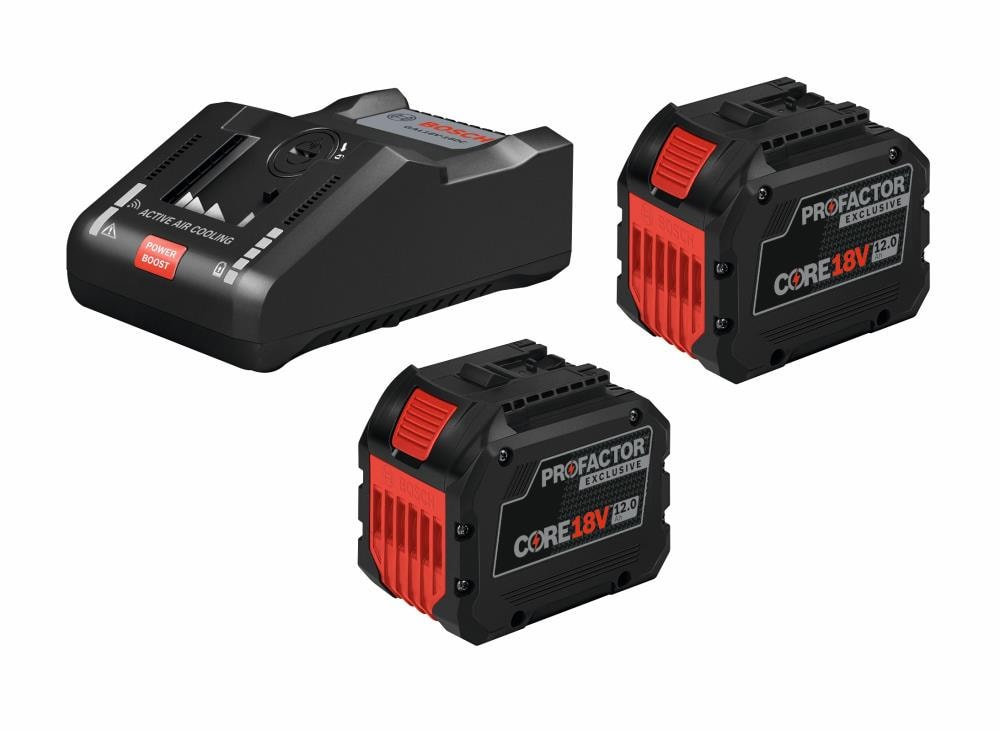 Batería y cargador de litio Bosch de 18 V en paquete de 2 (12 Ah) GXS18V-18N27