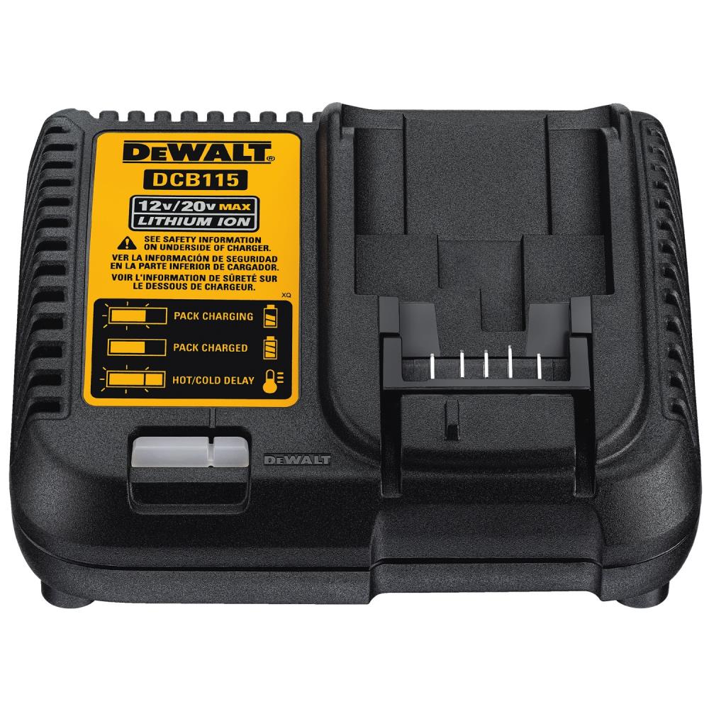 Batería de iones de litio DEWALT de 12 V en paquete doble con cargador (3 Ah y 5 Ah) DCB135C