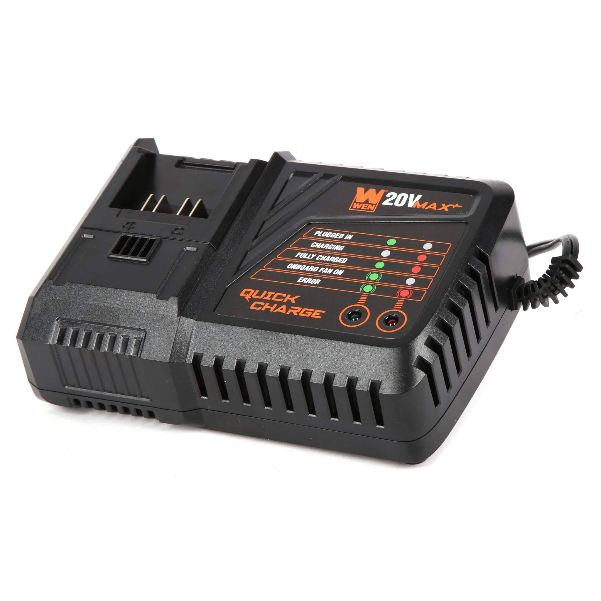 Cargador de batería de iones de litio WEN 20 V 20201Q