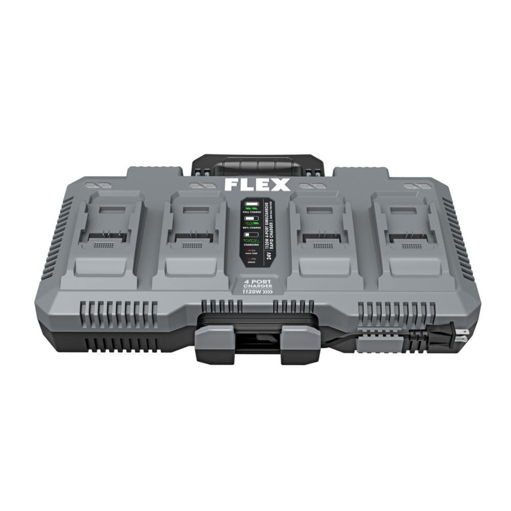 Cargador de batería de iones de litio FLEX de 4 puertos y 24 V (1 Ah) FX0451-Z