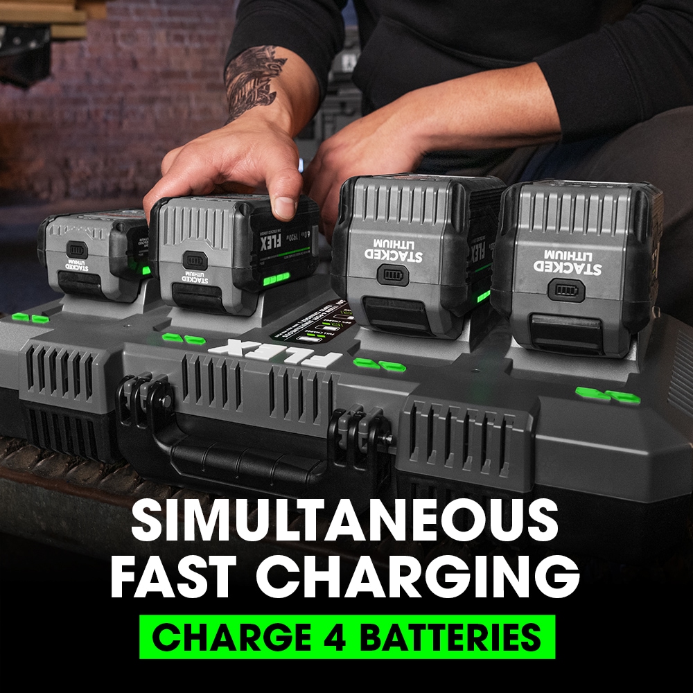 Cargador de batería de iones de litio FLEX de 4 puertos y 24 V (1 Ah) FX0451-Z