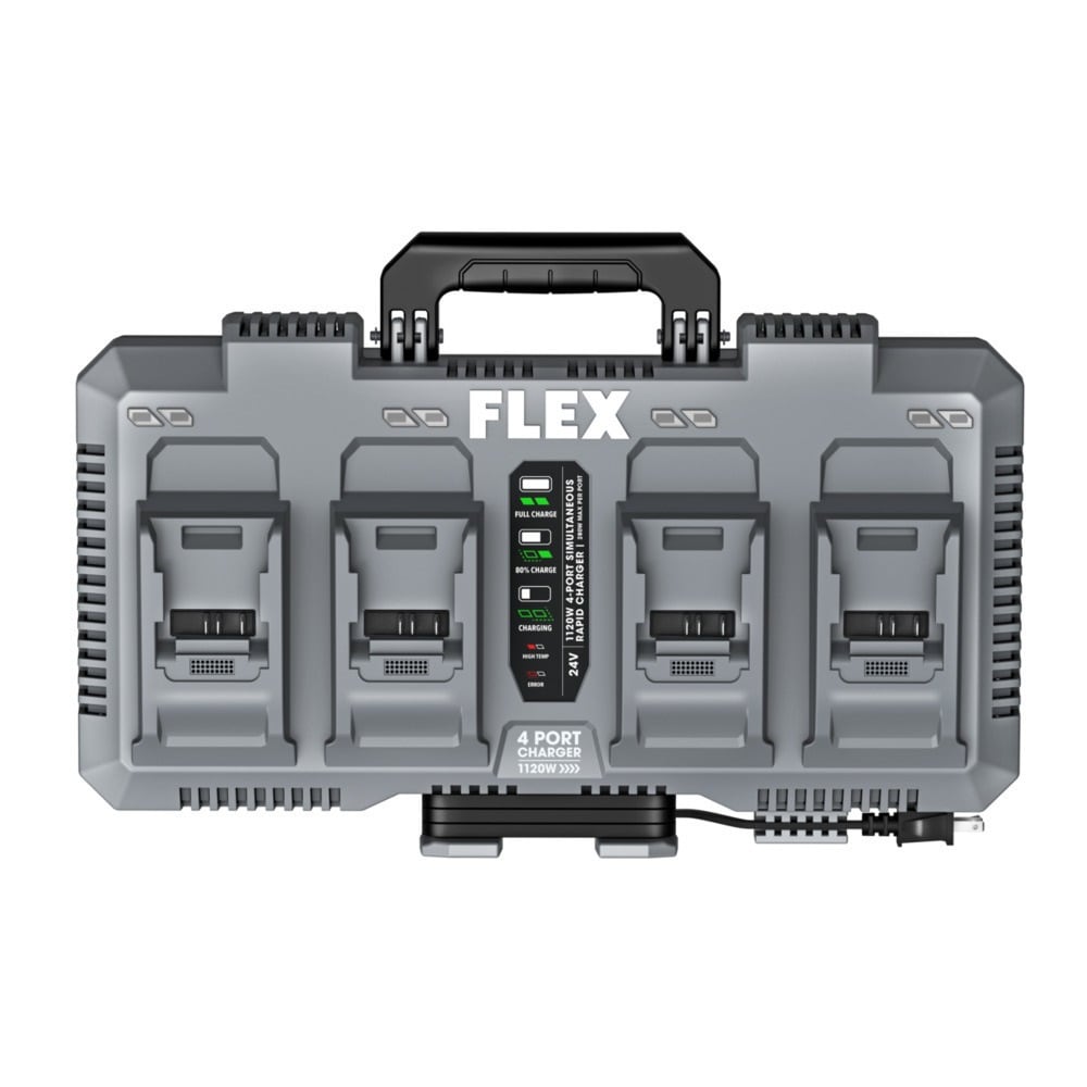 Cargador de batería de iones de litio FLEX de 4 puertos y 24 V (1 Ah) FX0451-Z