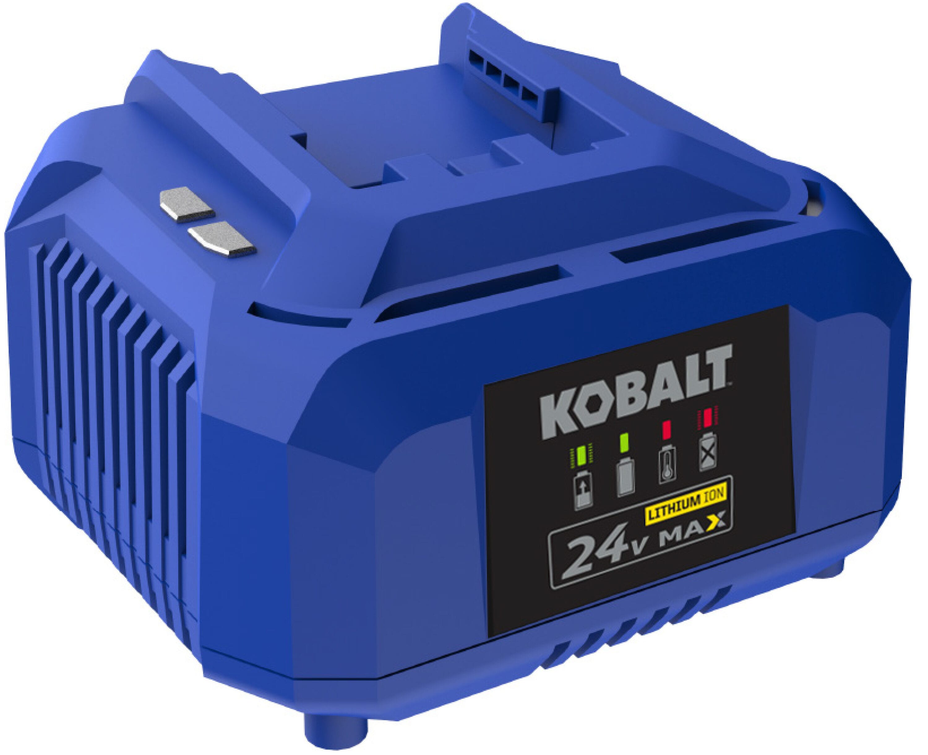 Paquete de 2 baterías de ion de litio Kobalt de 24 V y cargador (4 Ah) KBCD 3424-03