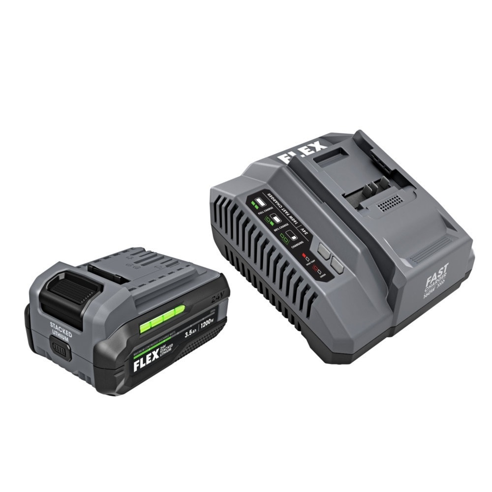 Kit de Inicio de Batería de Iones de Litio FLEX Apilada de 24 V con Cargador FX0411-1F