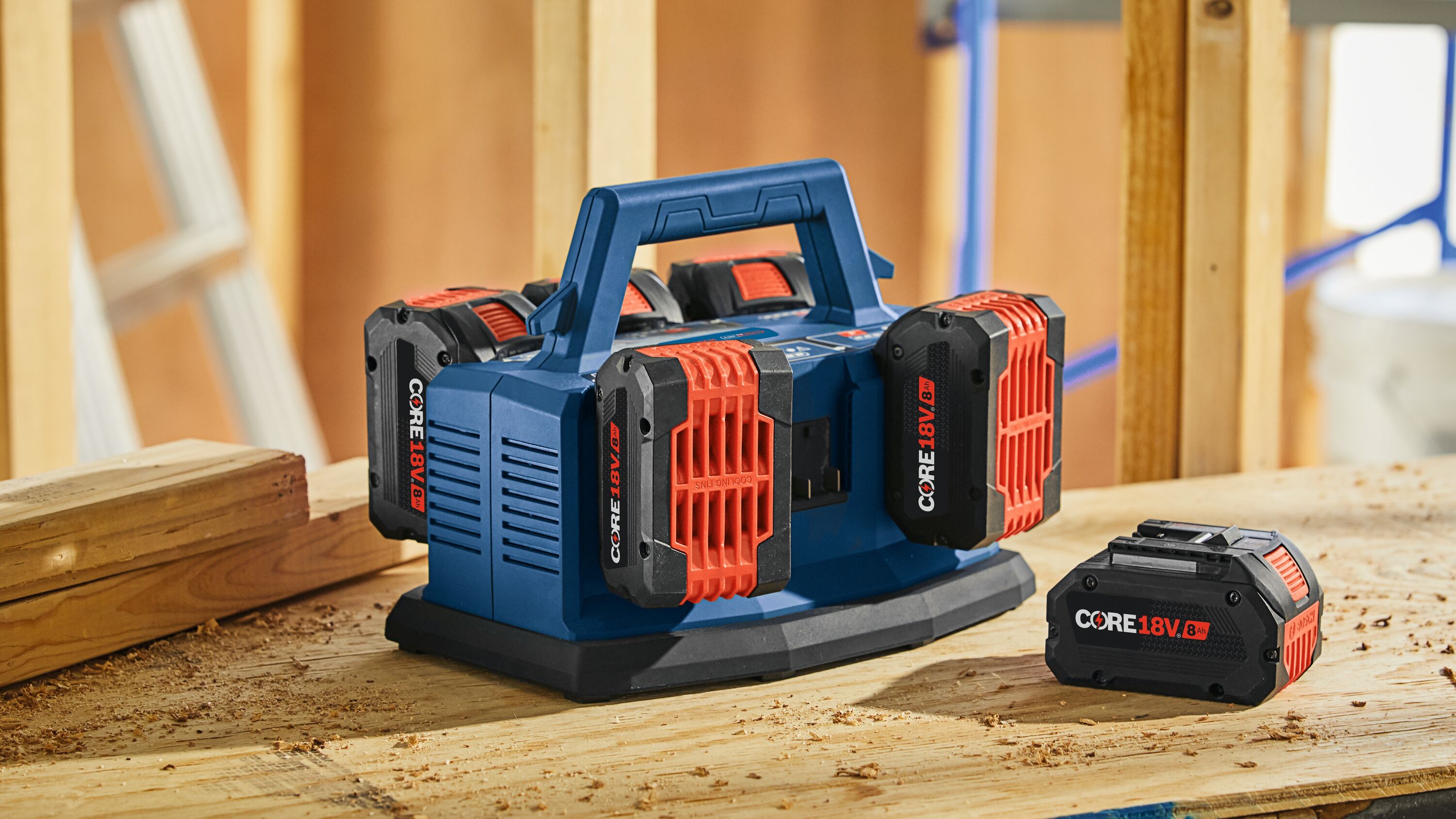 Estación de carga de batería de iones de litio Bosch 18 V GAL 18V6-80