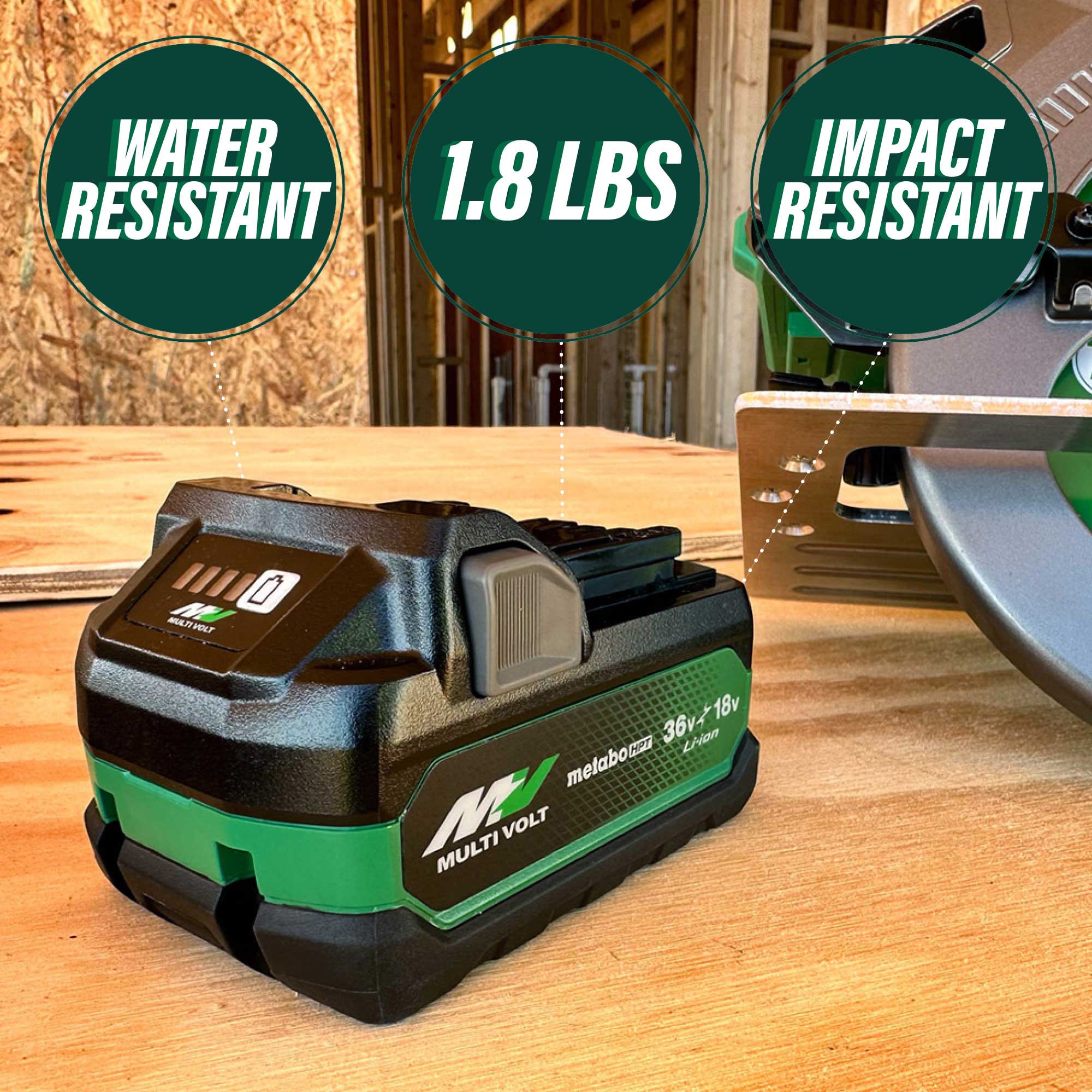 Batería de iones de litio Metabo HPT Multi 36-V (2.5 Ah) 380083M