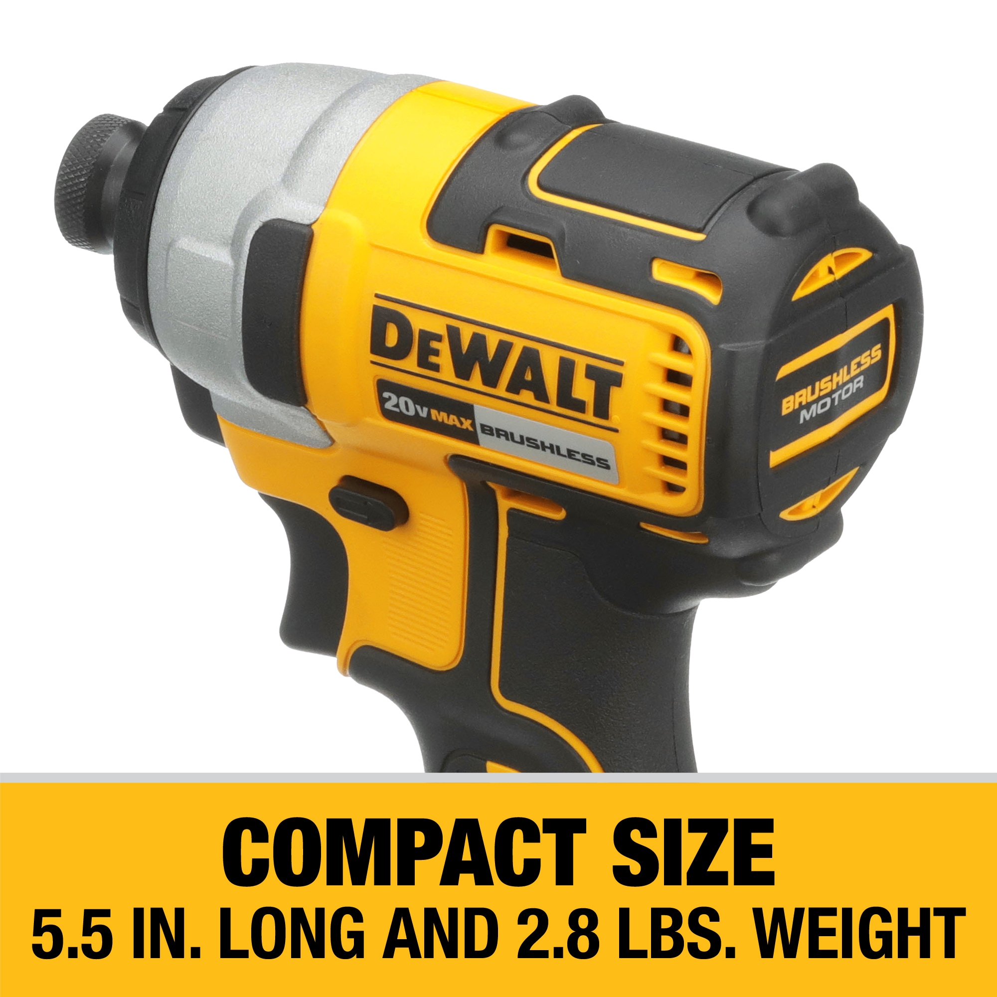 Kit combinado de 2 herramientas eléctricas sin escobillas DEWALT de 20 voltios con estuche suave (incluye 2 baterías y cargador) DCK277C2