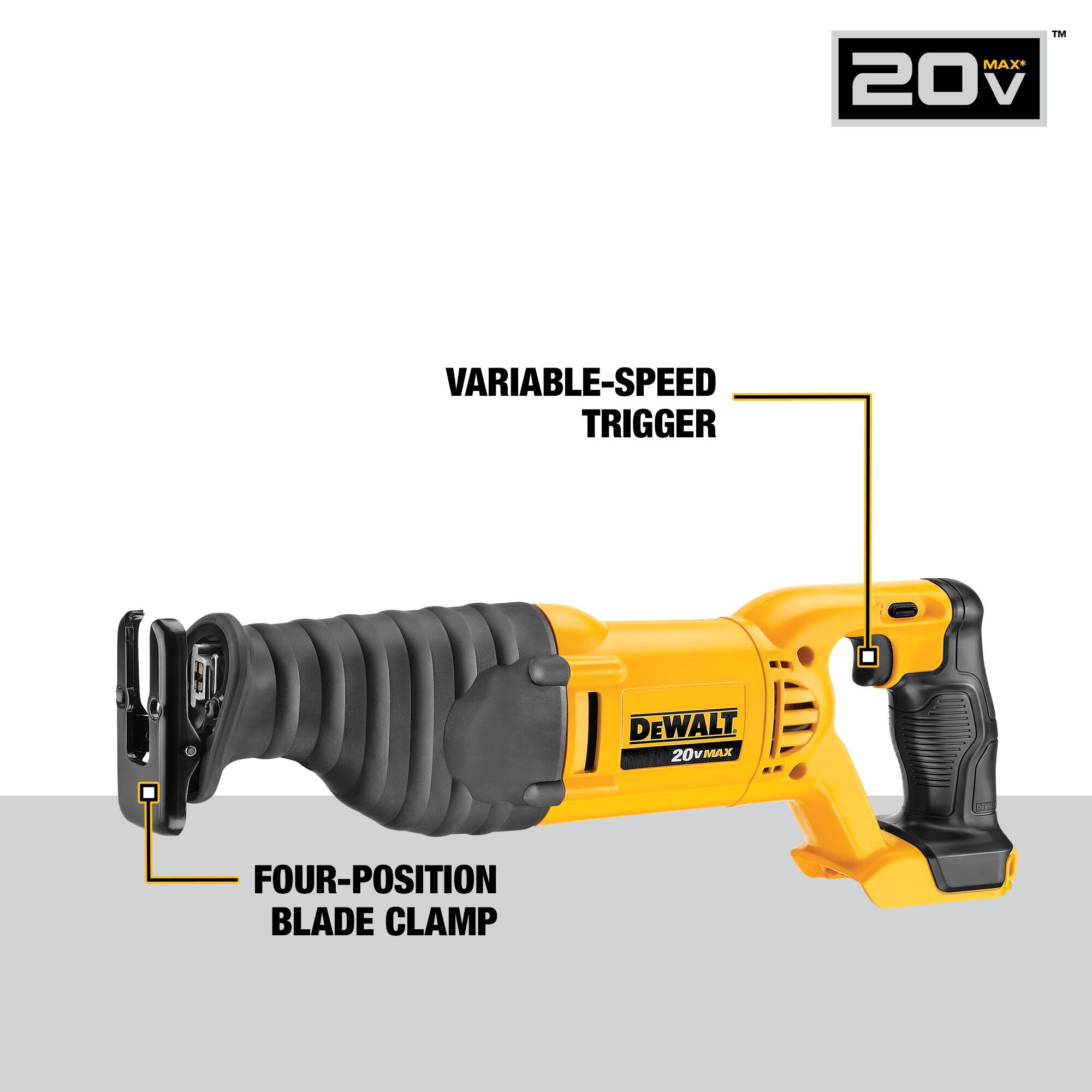 Kit Combo de 4 Herramientas DEWALT de 20 Voltios con Estuche Blando (2 Baterías y Cargador Incluidos) DCK423D2
