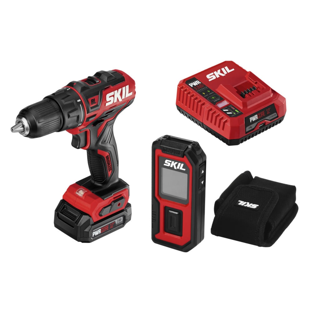 Kit de Combo de Herramientas Eléctricas sin Escobillas SKIL de 12 voltios (2 Herramientas - Incluye 1 Batería y Cargador) CB737501