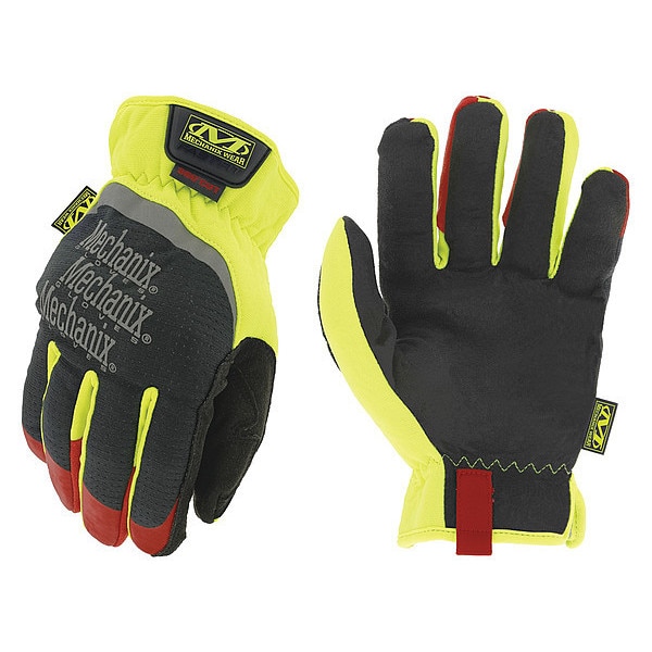 Guantes de seguridad contra cortes de alta visibilidad de Mechanix Wear, Nivel de corte A4, color verde lima, tamaño 11 - SFF-X91-011