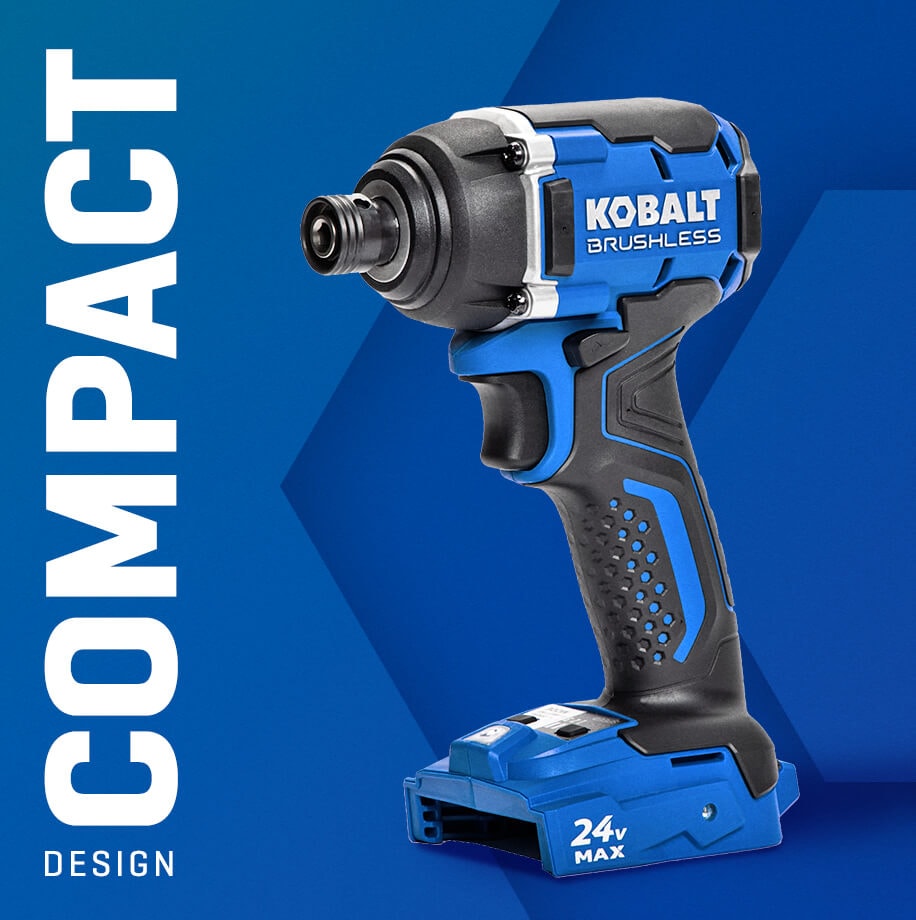 Kit Combo de Herramientas Eléctricas sin Escobillas Kobalt de 24 voltios con Estuche Suave (Incluye 1 Batería y Cargador) KLC 4324A-03