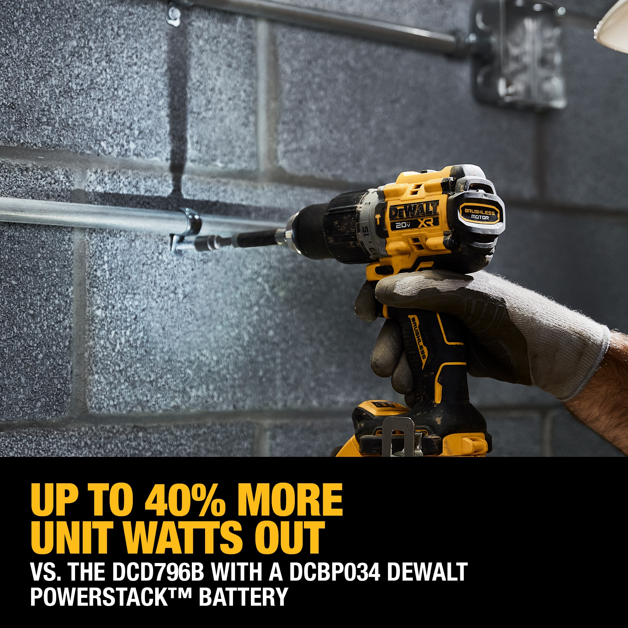 Kit Combo DEWALT 20V MAX XR con 4 herramientas sin escobillas, batería compacta POWERSTACK, batería de 5.0Ah, cargador y bolsa de herramientas.
