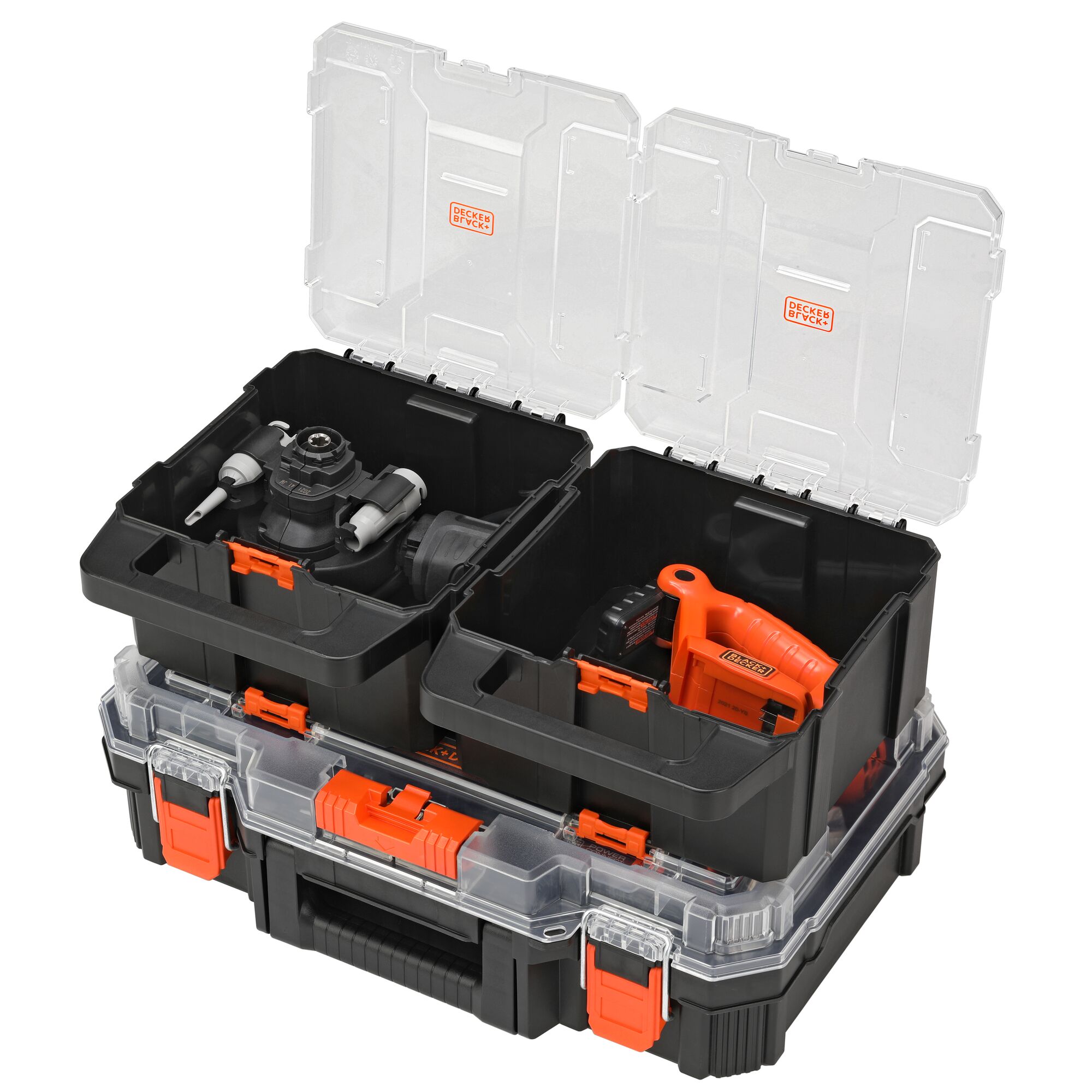 Kit Combo de Herramientas Eléctricas BLACK+DECKER de 20 voltios Max con 8 herramientas y estuche resistente (Incluye 1 batería y cargador) BDCDMT1208KITC1