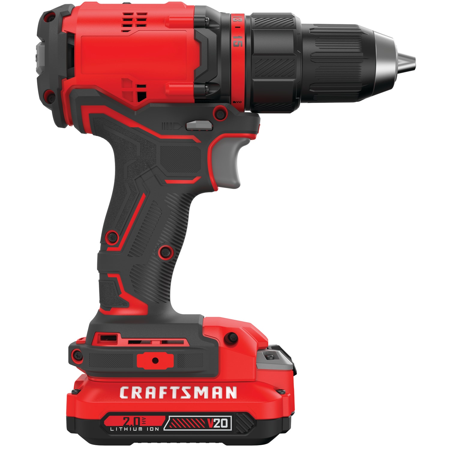 Taladro inalámbrico sin escobillas CRAFTSMAN V20 de 1/2 pulgadas 20 voltios máximo (Incluye bolsa suave) CMCD710C1