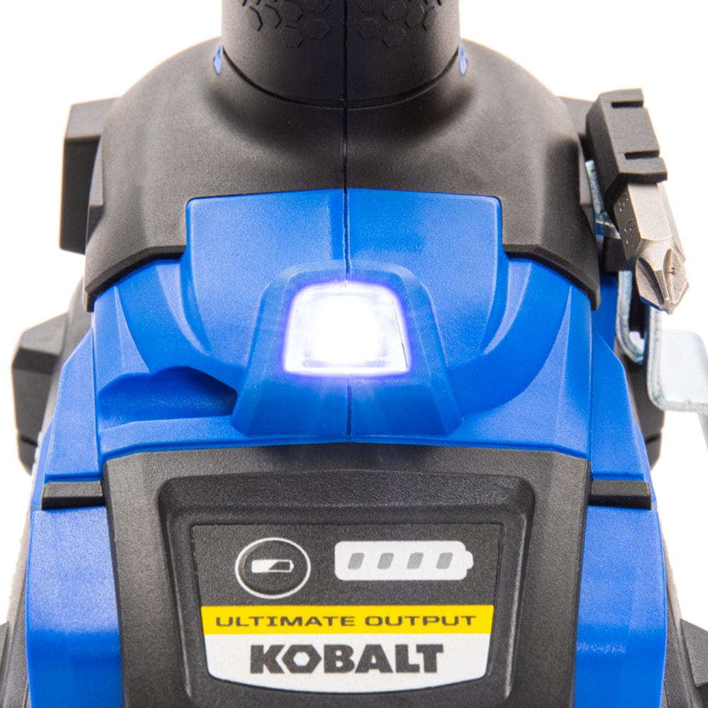 Taladro inalámbrico sin escobillas Keyless de 1/2 pulgadas de Kobalt XTR de 24 voltios (Estuche duro incluido) KXDD 1424A-03