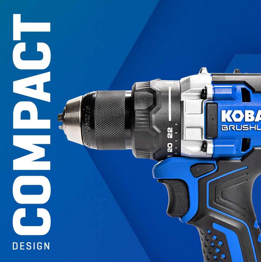 Taladro inalámbrico sin escobillas Kobalt de 24 voltios y 1/2 pulgada (Incluye bolso suave) KDD 2024A-03
