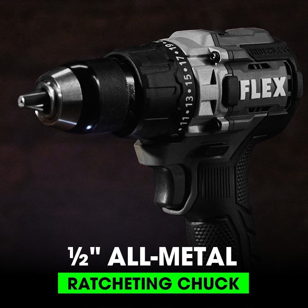Taladro inalámbrico Brushless de 1/2 pulgadas de 24 voltios FLEX (FX1151-Z)