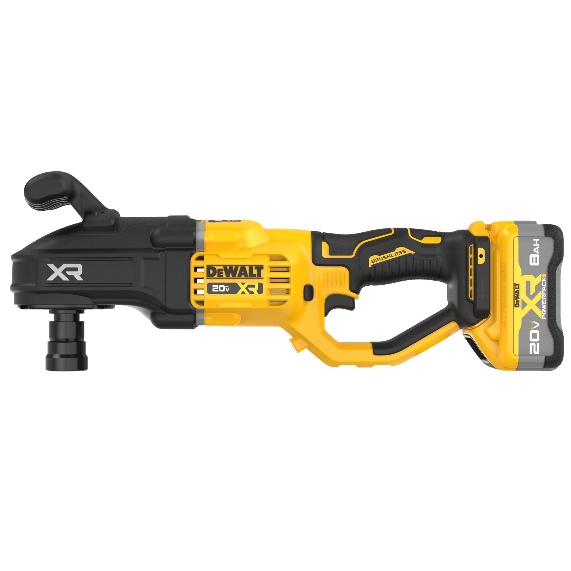 Taladro inalámbrico sin escobillas DEWALT XR de 20 voltios máximo con llave de 7/16 pulgadas (bolsa suave incluida) DCD447WW1