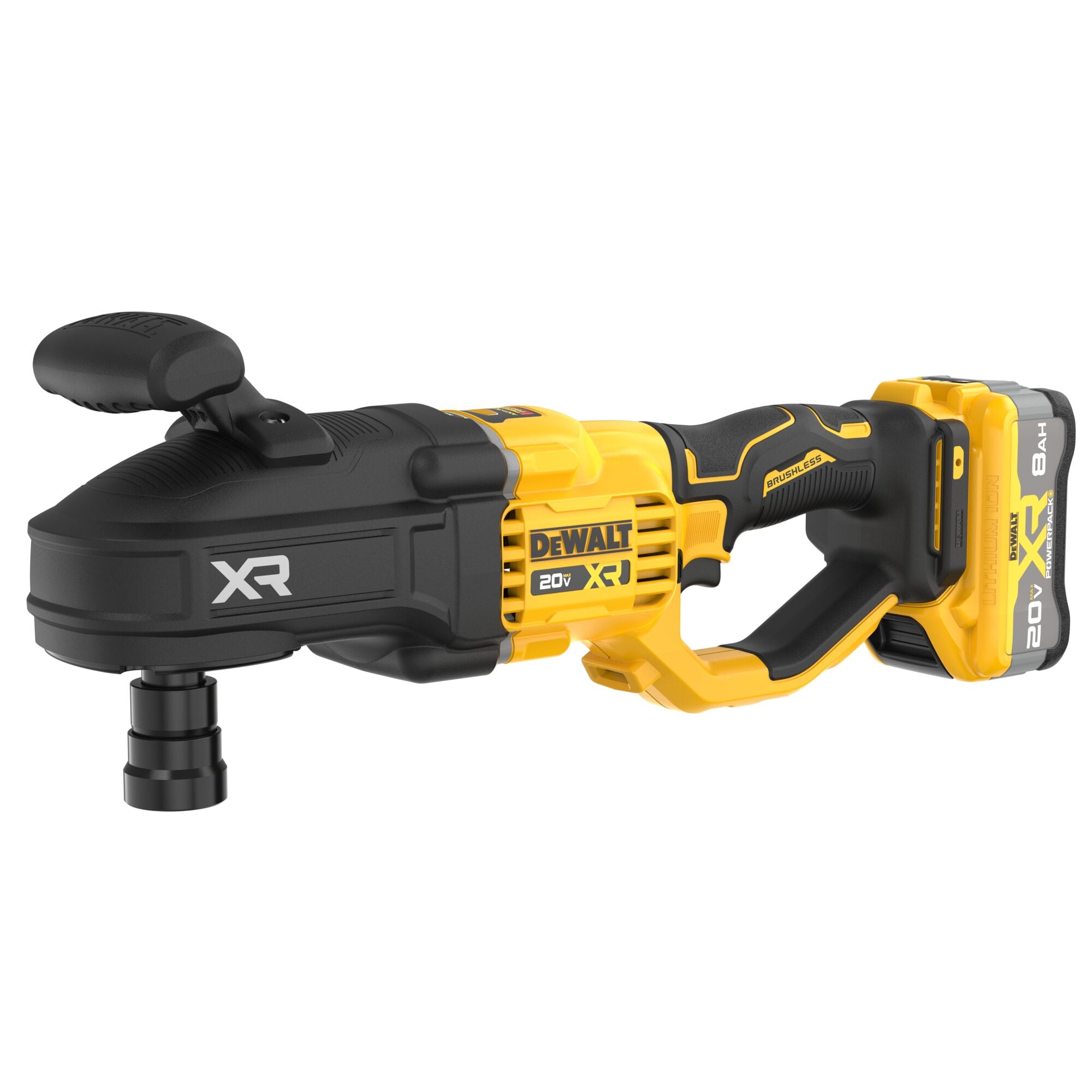Taladro inalámbrico sin escobillas DEWALT XR de 20 voltios máximo con llave de 7/16 pulgadas (bolsa suave incluida) DCD447WW1
