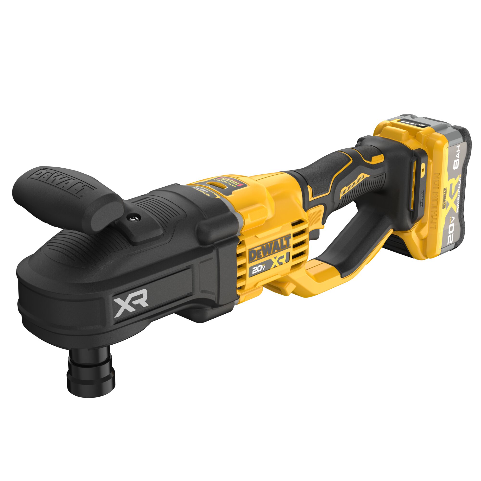 Taladro inalámbrico sin escobillas DEWALT XR de 20 voltios máximo con llave de 7/16 pulgadas (bolsa suave incluida) DCD447WW1