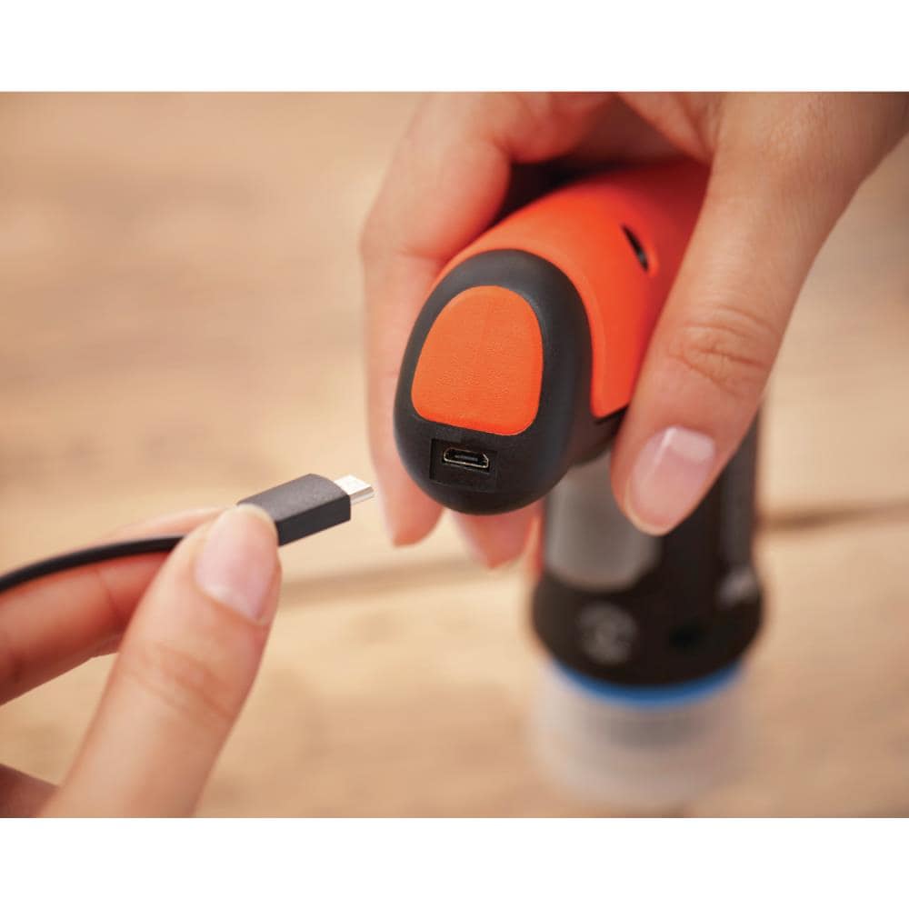 Atornillador inalámbrico BLACK+DECKER de 4 voltios y 1/4 de pulgada (Incluye batería y cargador) BCRTA601I