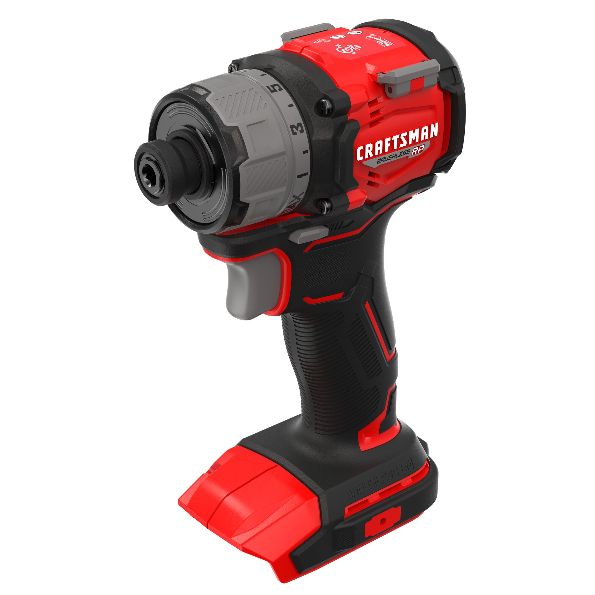 Desatornillador inalámbrico CRAFTSMAN V20 RP de 20 voltios Max Brushless de 1/4 pulgadas (Batería y cargador no incluidos) CMCF610B