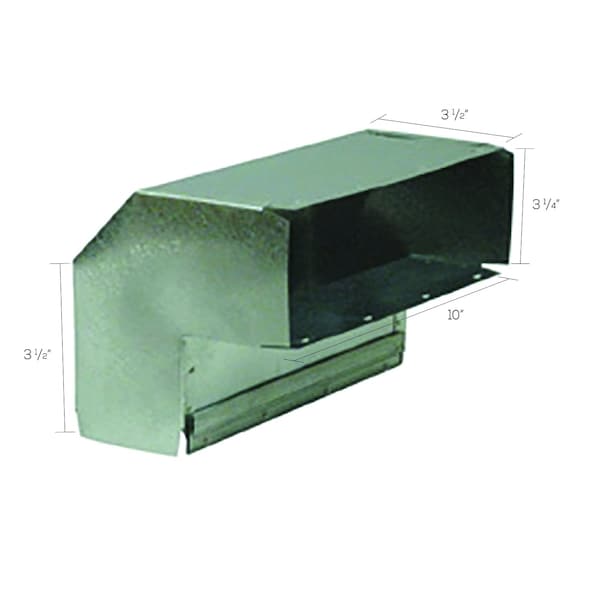 Lambro Deflect-O 90 deg Aluminum Short Way Elbow - DGES390