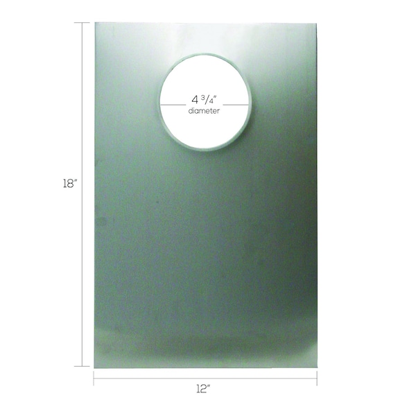 Deflecto Deflect-O Jordan 4 in. D Silver/White Aluminum Window Plate - DAWP1218