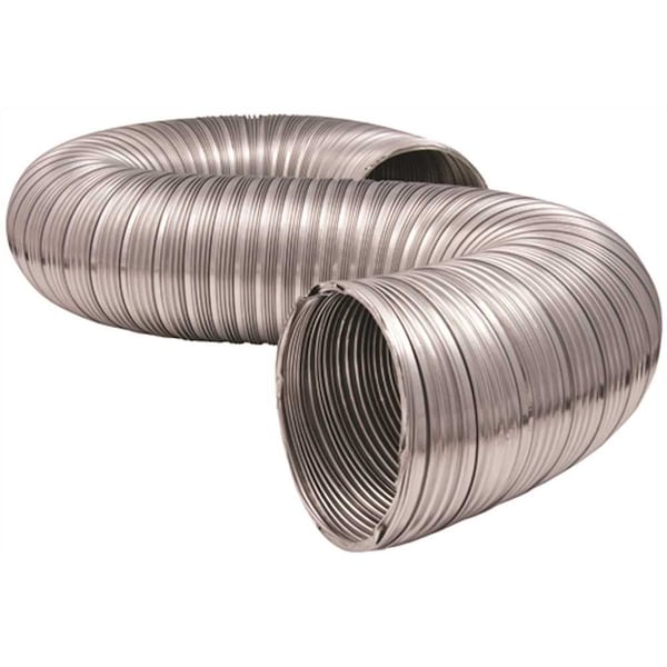 Everbilt 4 in. x 8 ft. Heavy-Duty Semi-Rigid Aluminum Duct - MFX48ULXHD12