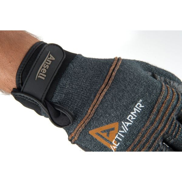 Guantes recubiertos resistentes al corte Ansell, Nivel de Corte A2, 15 ga, Gris, XL ( 10 ) - 97-008