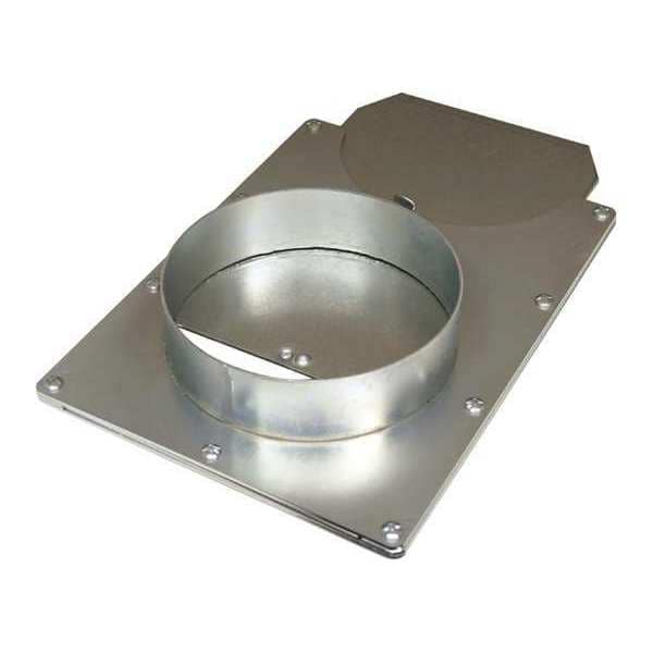 American Blower Supply Manual Blastgate, Galvanized Steel Gate, Zinc Electroplated Body, 18 1/2 in W, 13 1/2 in L - BGG08C